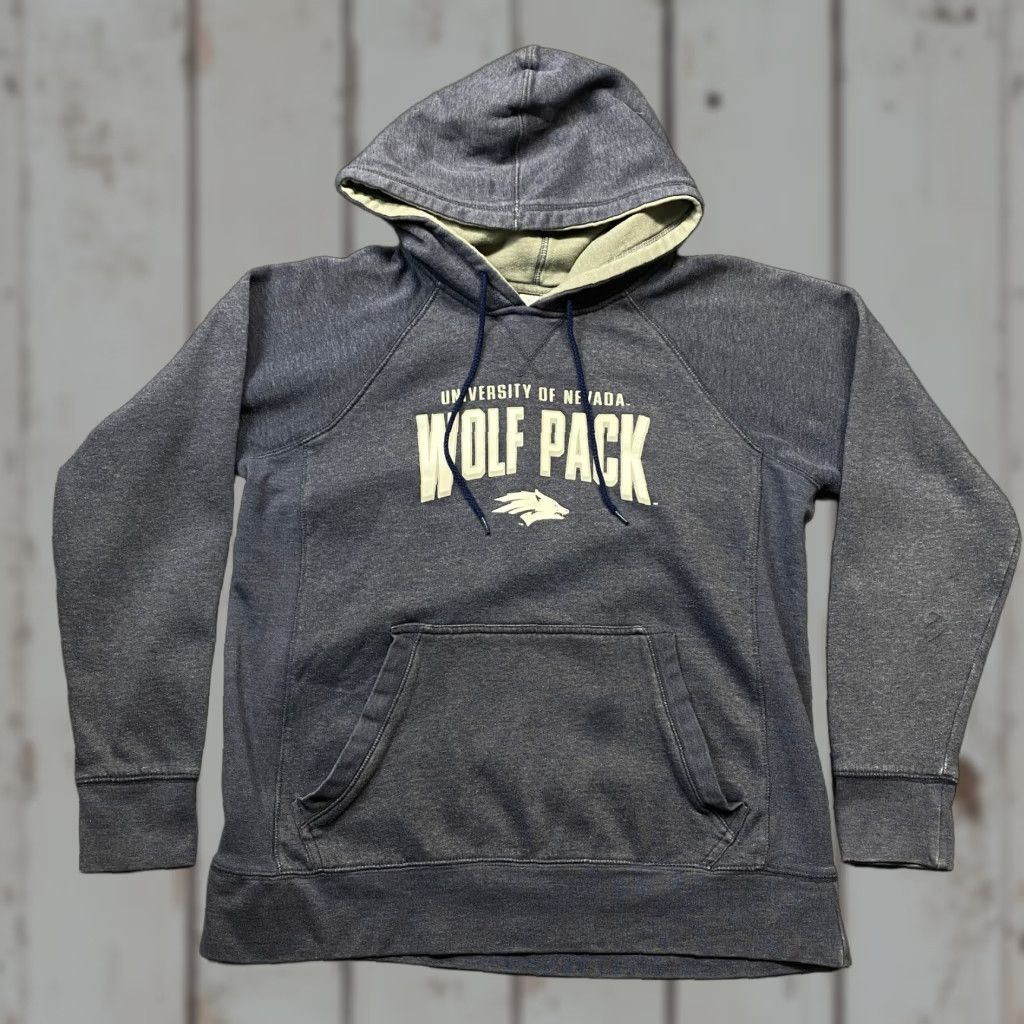 Vintage Rivalry Threads University Hoodie Wolf Pack College Graphics M Blue Unisex Adults Size M Pullover Sweatshirt Size US M / EU 48-50 / 2 - 1 Thumbnail