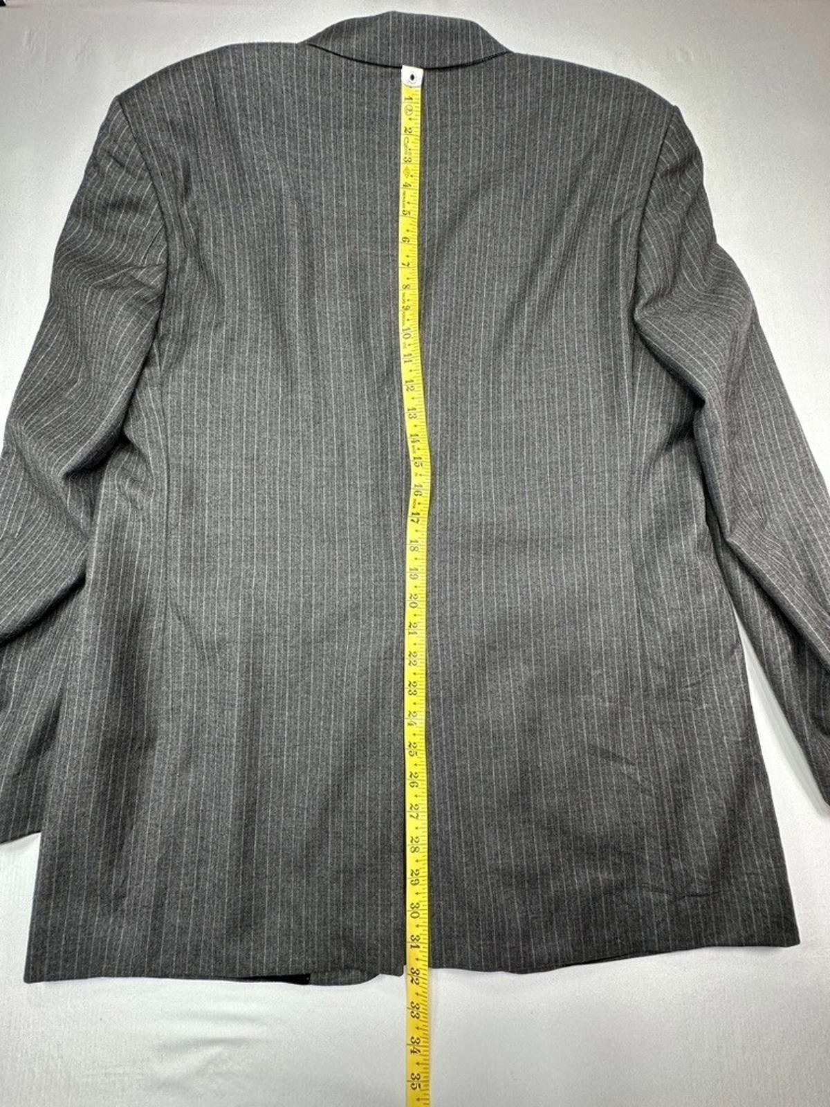 Banana Republic Banana Republic Vintage Wool/Cashmere Modern Jacket Gray 44R Size 44R - 4 Thumbnail