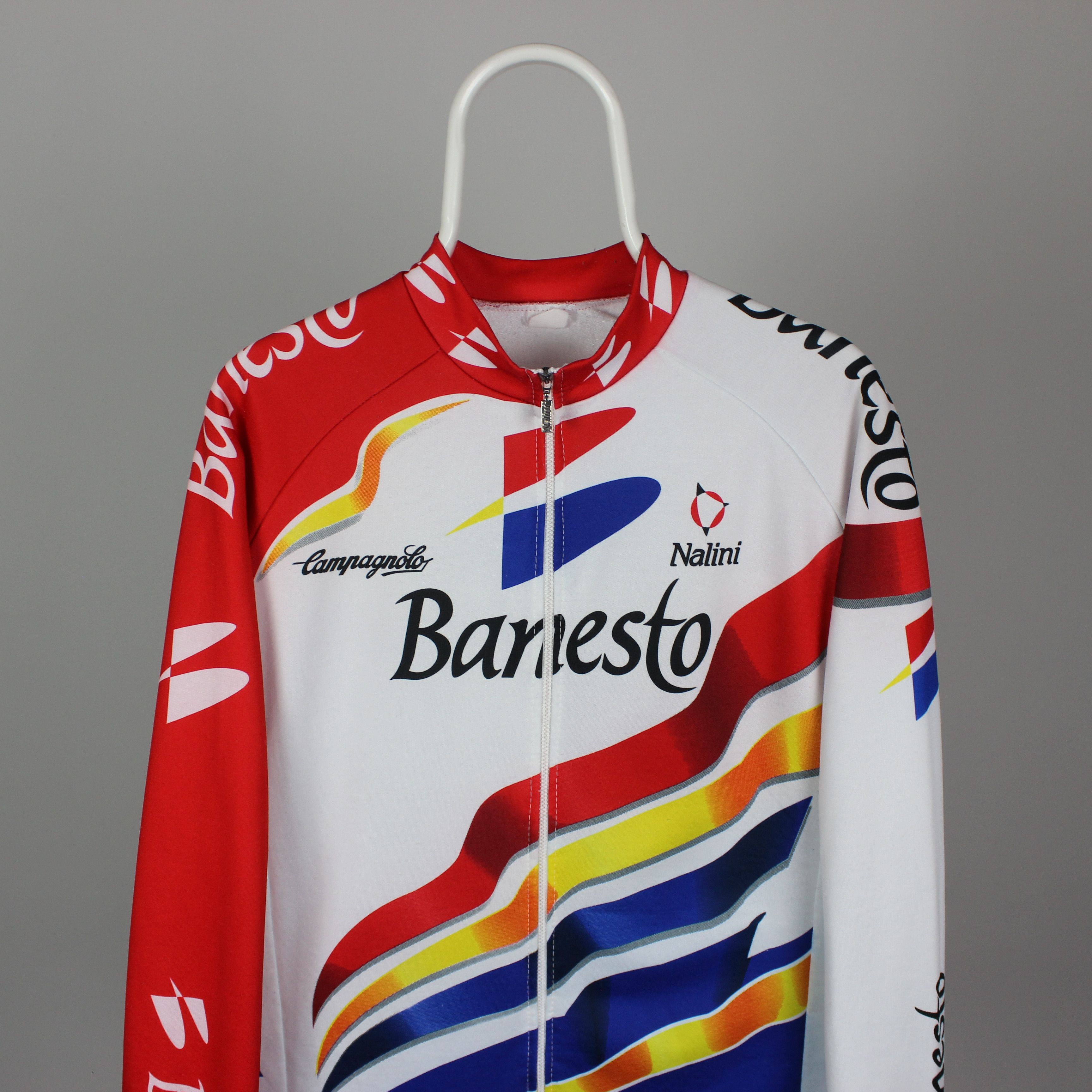 Vintage Banesto Cycling Shirt Nalini Jersey Cycle Olympic Barcelona Size US M / EU 48-50 / 2 - 6 Thumbnail
