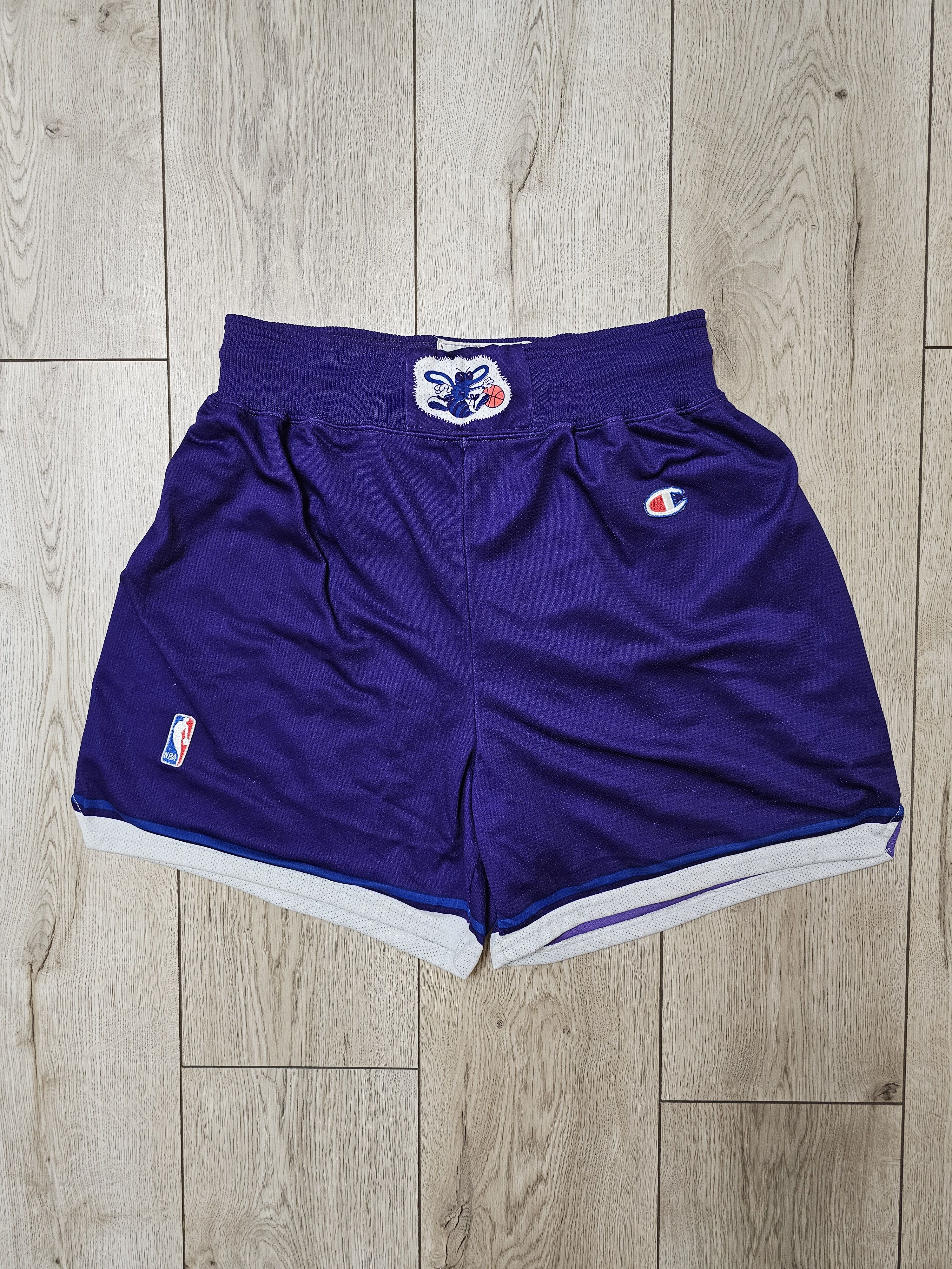 Champion CHARLOTTE HORNETS SHORTS CHAMPION 1994 BASKETBALL SHORTS NBA Size US 36 / EU 52 - 1 Thumbnail