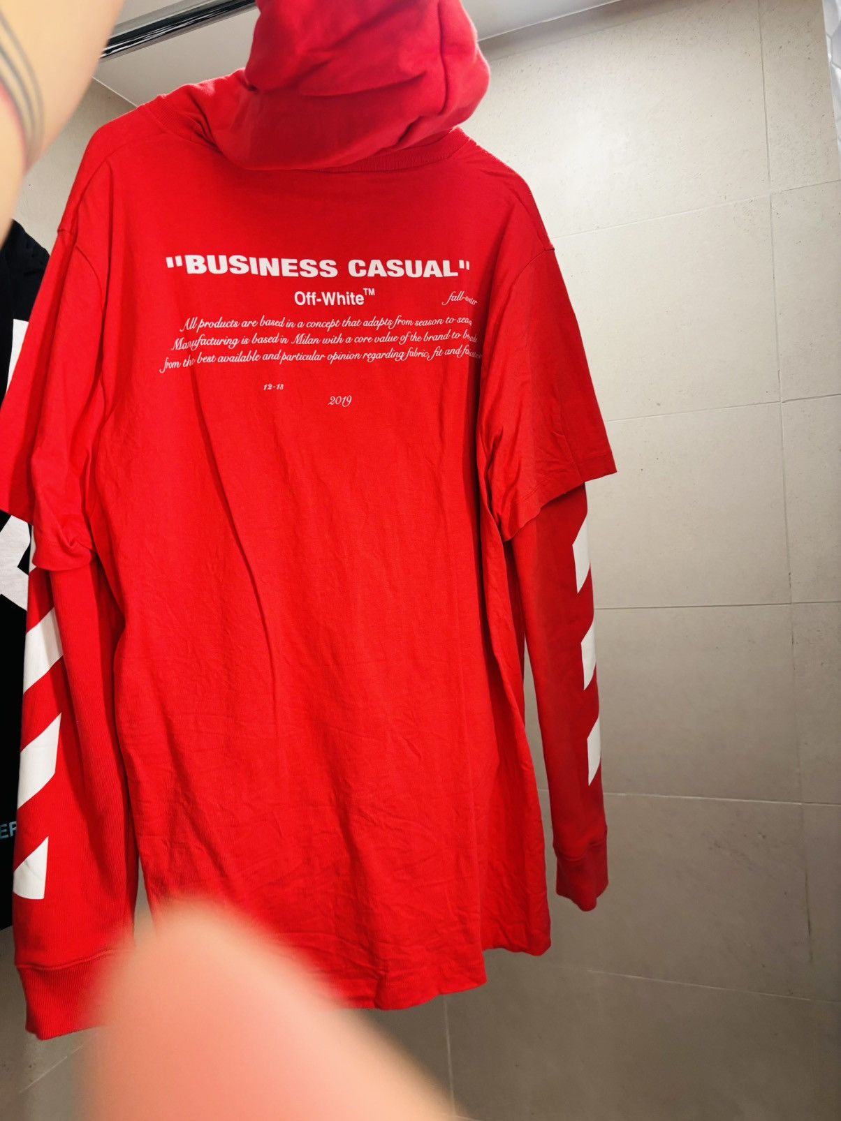 Off-White Diagonal Bernini Shirt Hoodie