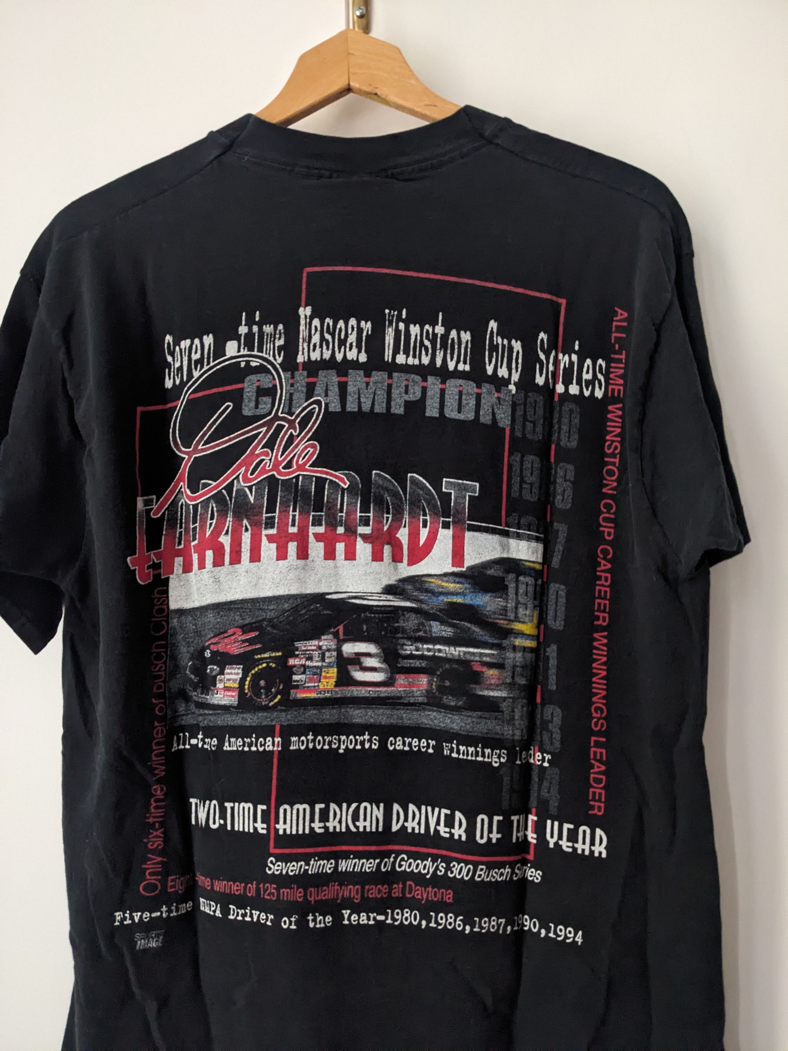 Vintage Vintage Dale Earnhardt Nascar T-shirt Single Stitch L Size US L / EU 52-54 / 3 - 4 Thumbnail
