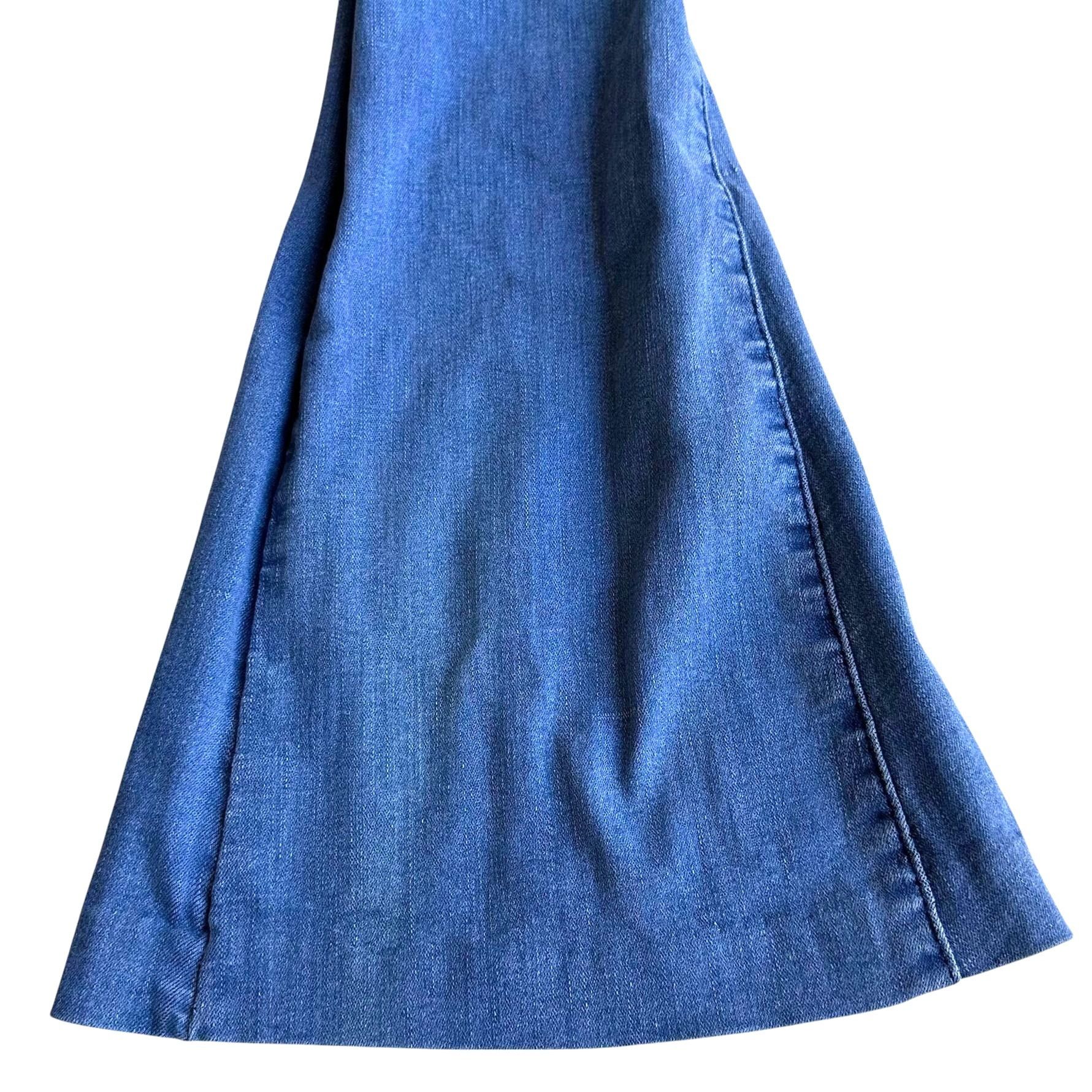 Designer Three Bird Nest Jeans Girls XL Denim Bell bottoms High Wais Size 26" / US 2 / IT 38 - 10 Thumbnail