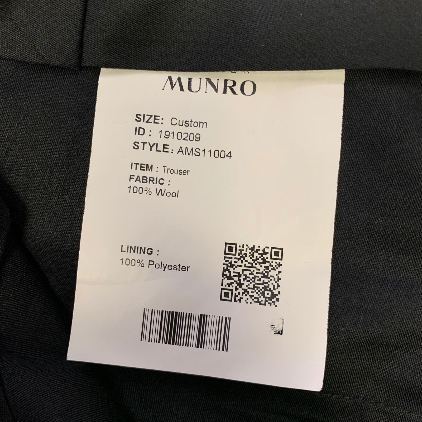 Other ATELIER MUNRO Size 32 Grey Wool Slim Fit Dress Pants Size US 32 / EU 48 - 4 Thumbnail