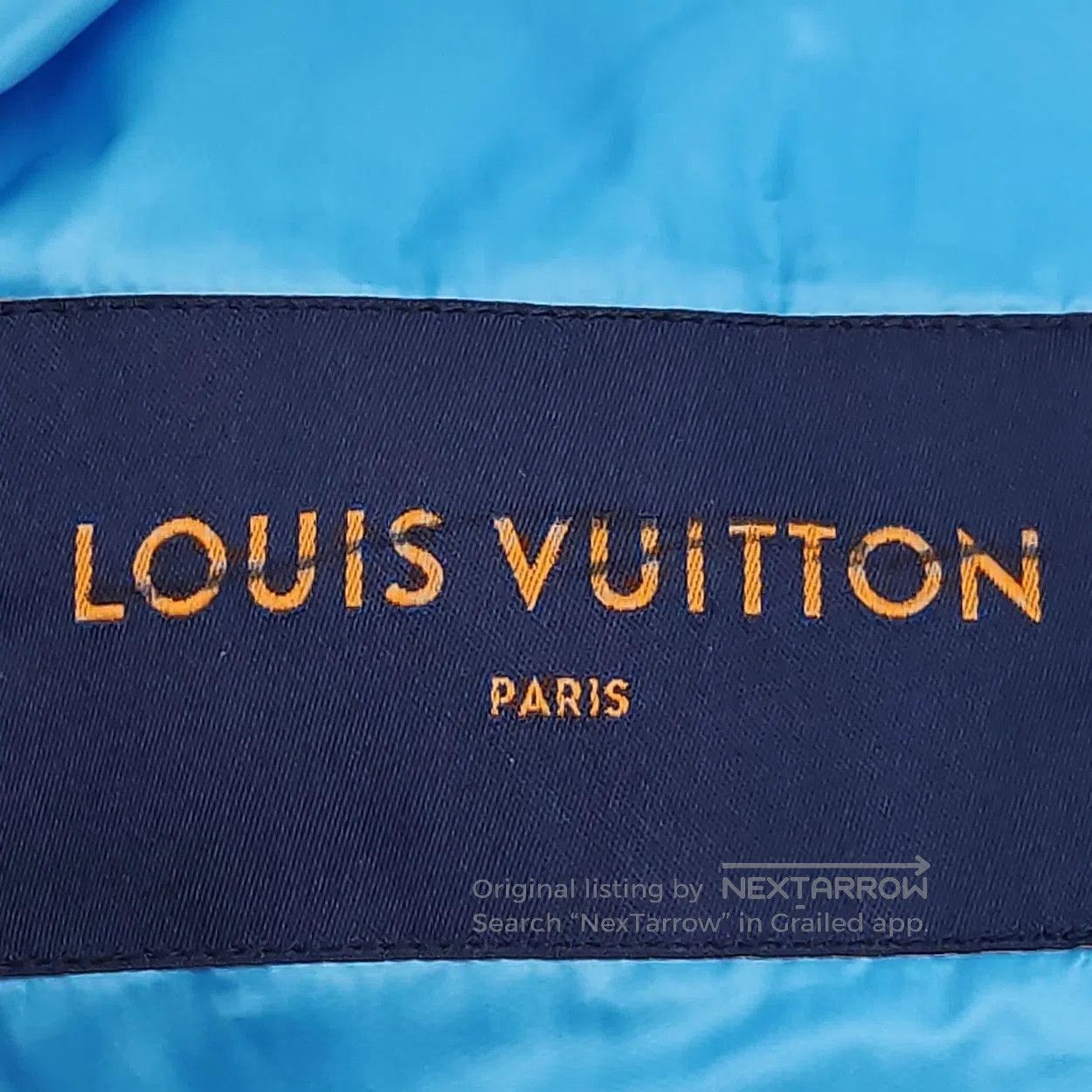 Louis Vuitton S Size Logo Zip Padded Jacket.