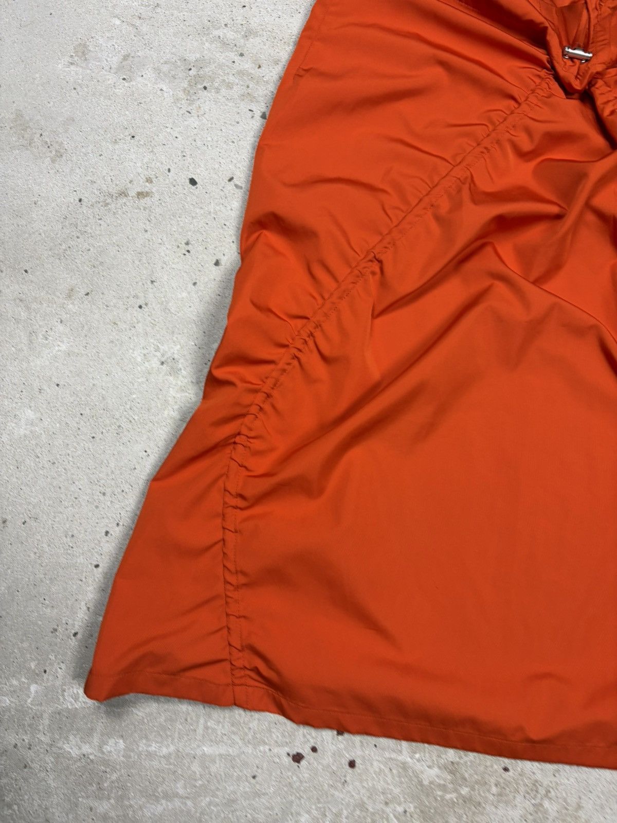 Jil Sander Vintage 2000s Jil Sander Orange Red Drawstring Skirt Size 25" / US 0 / IT 36 - 3 Thumbnail