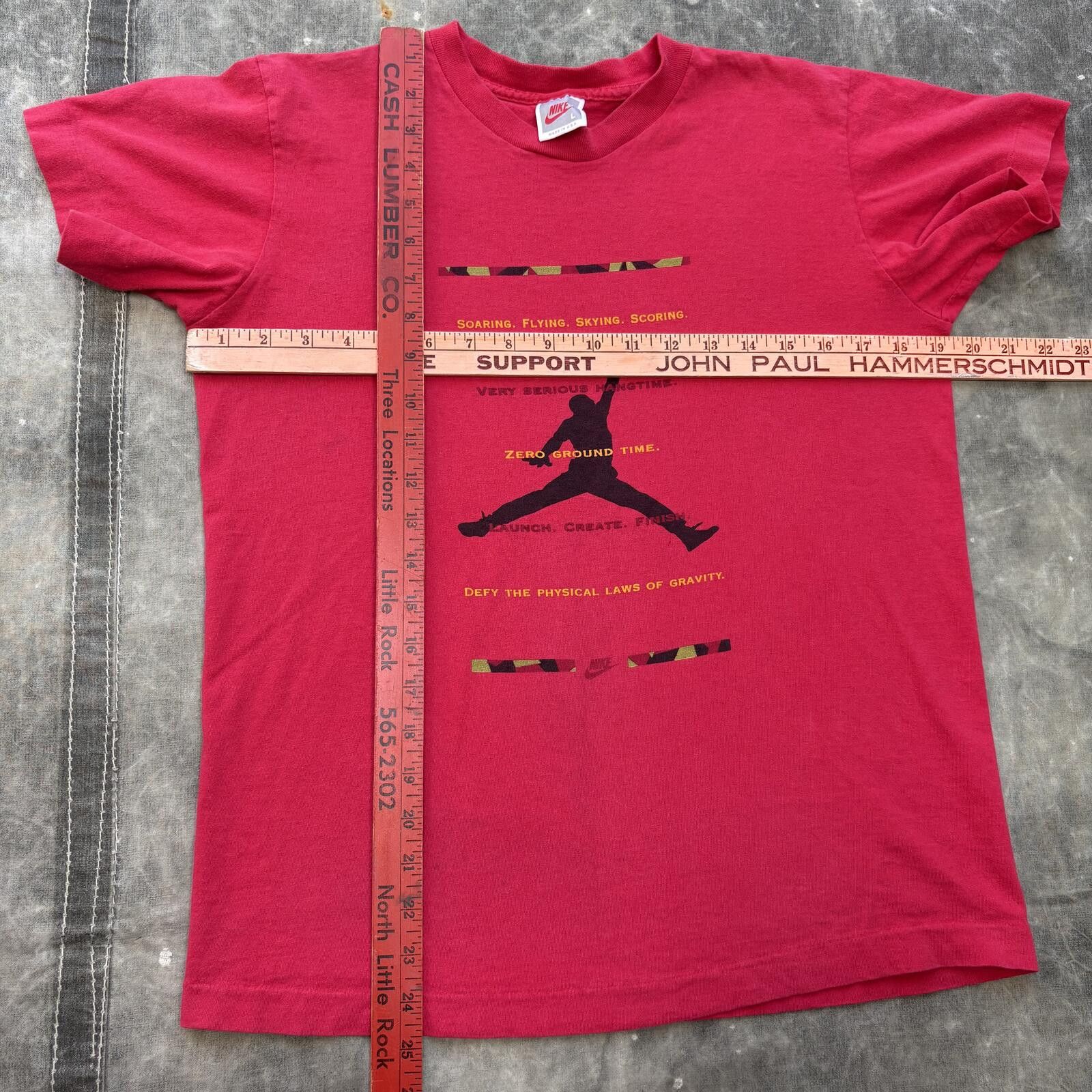 Nike Vintage 90s Nike Michael Jordan Soaring Flying Scoring Shirt Size US S / EU 44-46 / 1 - 4 Thumbnail