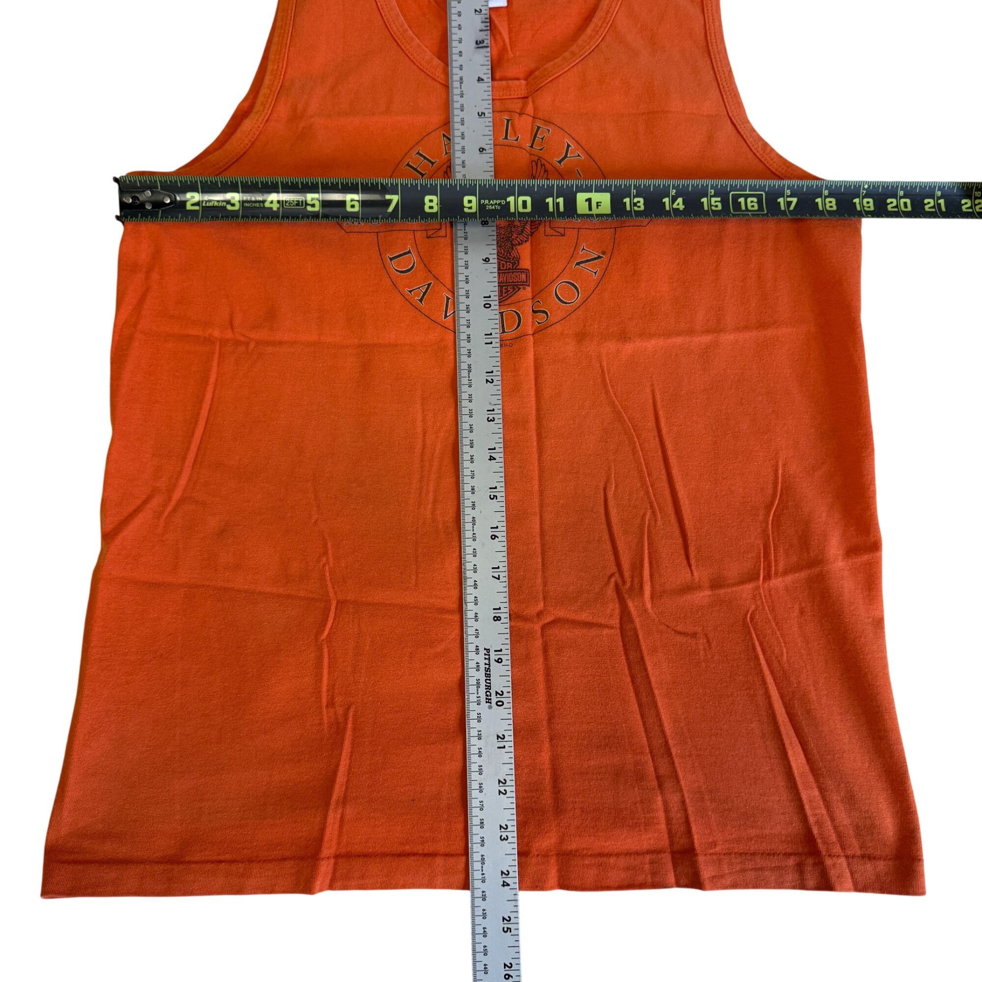 Harley Davidson Motorcycle Tank Top Round Rock TEXAS Front Back Muscle Shirt Size US M / EU 48-50 / 2 - 8 Thumbnail