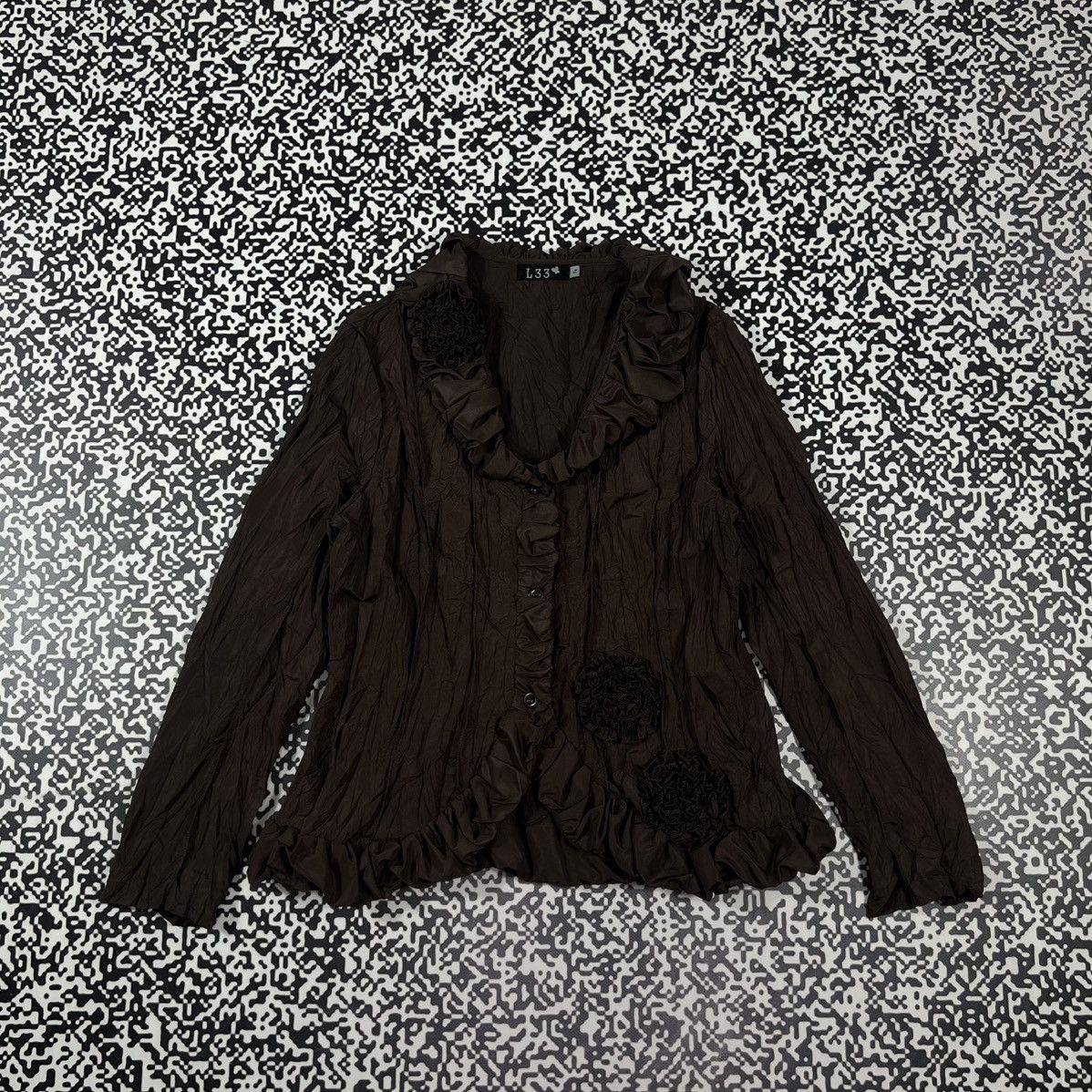 Japanese Brand Vintage Y2K L33 Ruffled Boho Japanese Style Blouses Shirt Size XL / US 12-14 / IT 48-50 - 4 Thumbnail