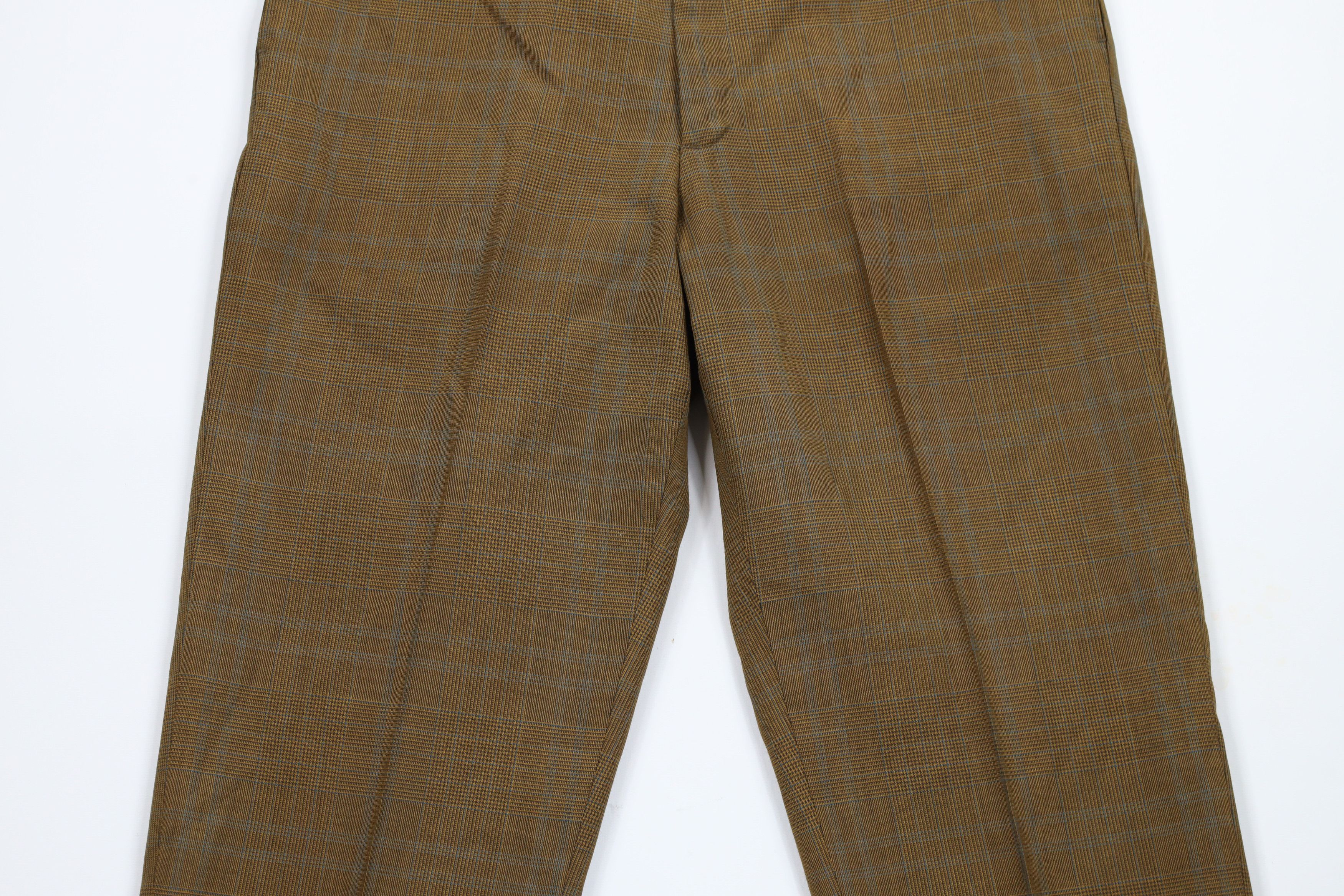 Vintage Vintage 70s Streetwear Flat Front Chino Pants Plaid USA Size US 32 / EU 48 - 3 Thumbnail