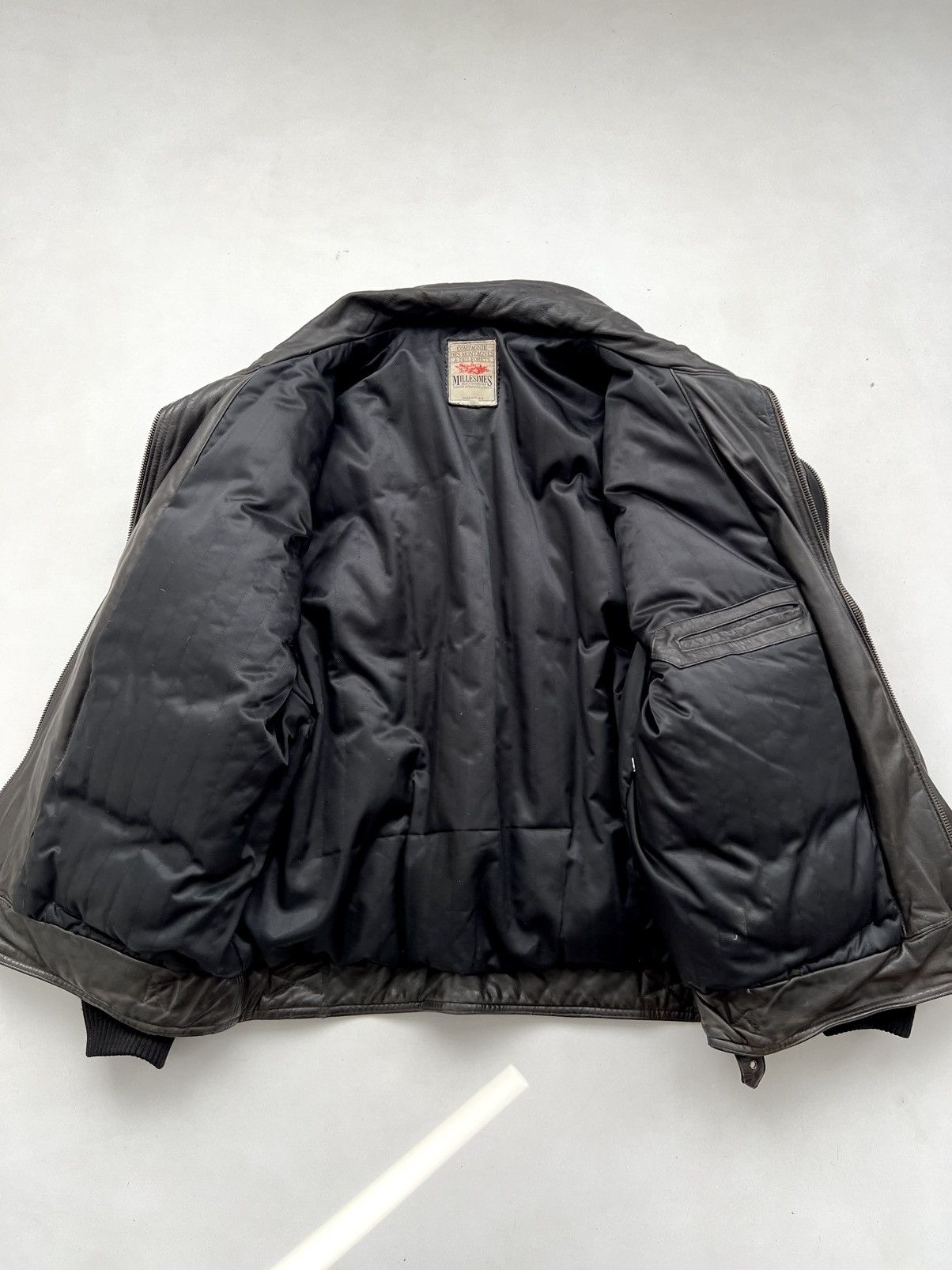 Marithe + Francois Girbaud 🔥1980s Marithe Francois Girbaud Leather Down Aviation Bomber Size US XL / EU 56 / 4 - 21 Thumbnail