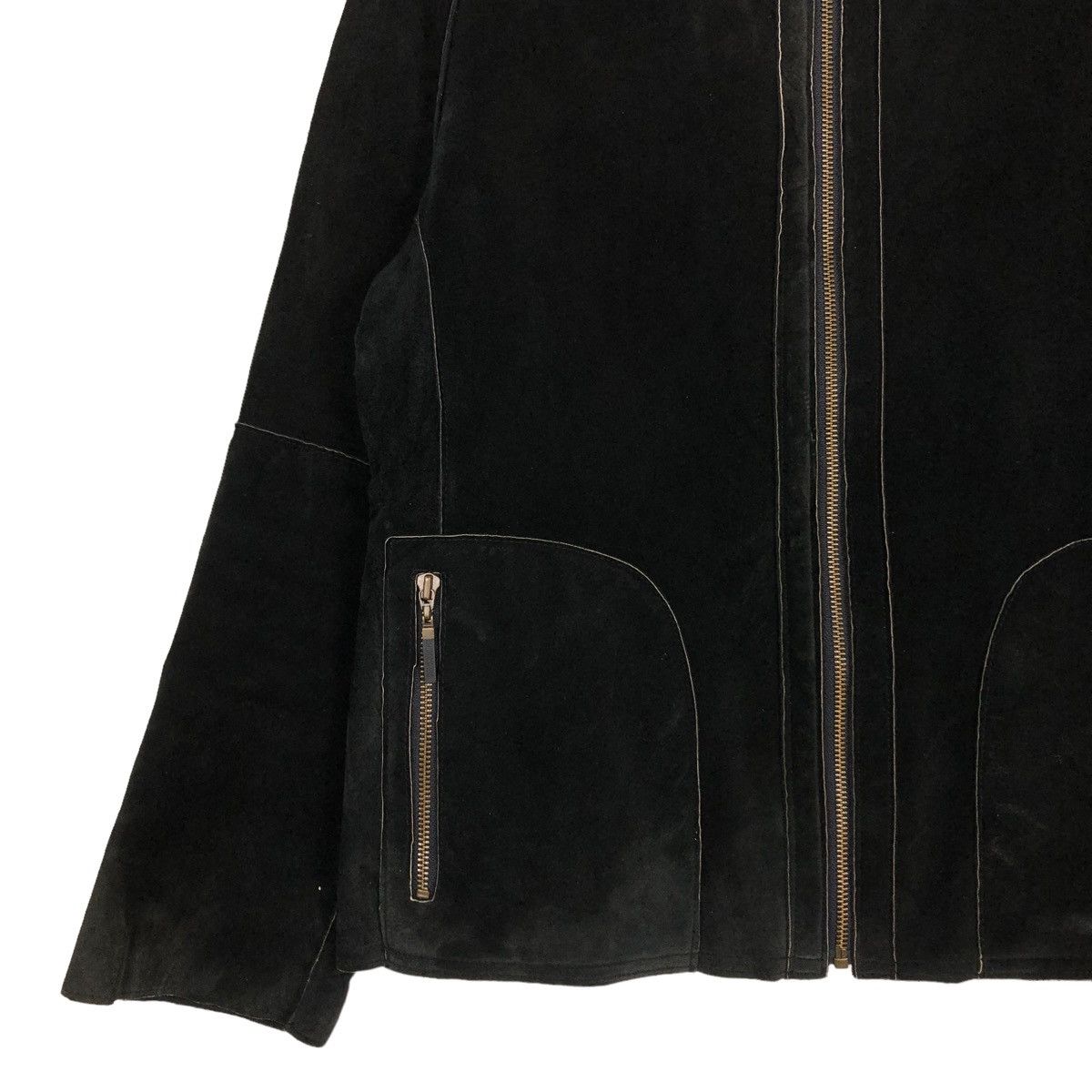 Hiroko Koshino Homme 🔥GENUINE LEATHER BIKER JACKET CROPPED HIROKO BIS SHEARLING Size M / US 6-8 / IT 42-44 - 7 Thumbnail