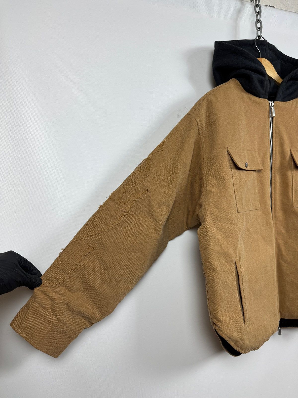 Rhude Rhude Flame Hooded Work Jacket Size US XL / EU 56 / 4 - 9 Thumbnail