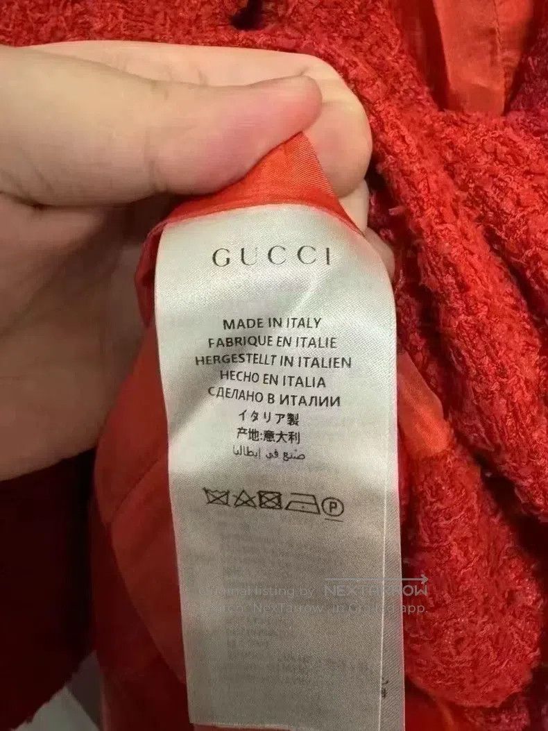 Gucci Gucci Red small fragrance style long coat Size XS / US 0-2 / IT 36-38 - 4 Thumbnail