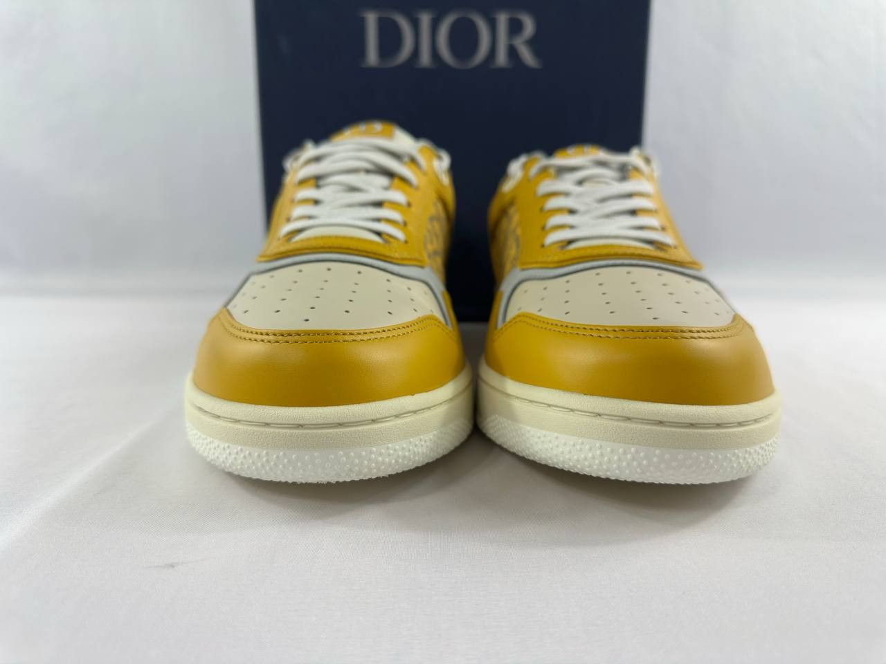 Dior Dior B27 Low 'Dior Oblique' Gold-Tone White Grey Size US 11 / EU 44 - 4 Thumbnail