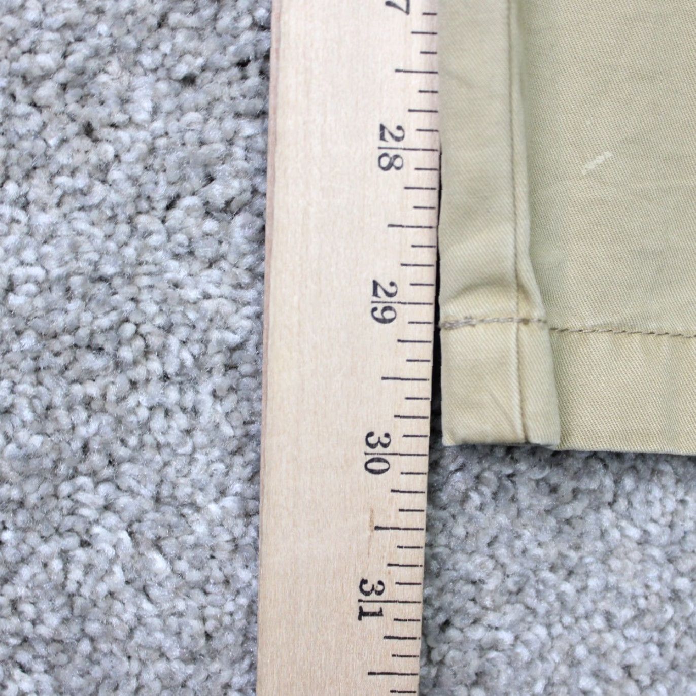 J.Crew J. Crew Pants Womens 40 x 30 Beige 100% Cotton Slouchy Boyfriend Chino Pleated Pants Size 27" / US 4 / IT 40 - 3 Thumbnail