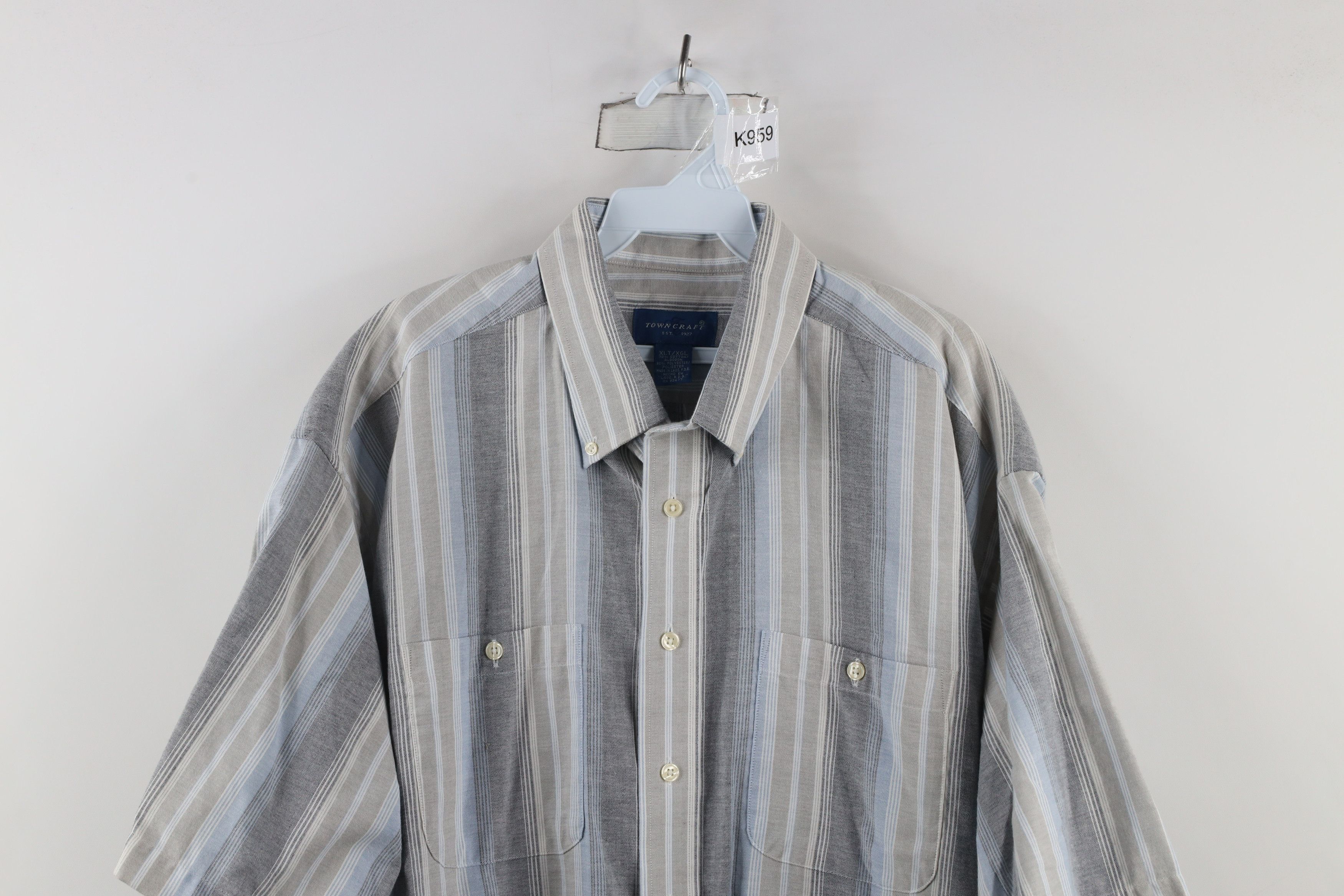 Vintage Vintage 90s Streetwear Block Short Sleeve Button Down Shirt Size US XL / EU 56 / 4 - 2 Thumbnail