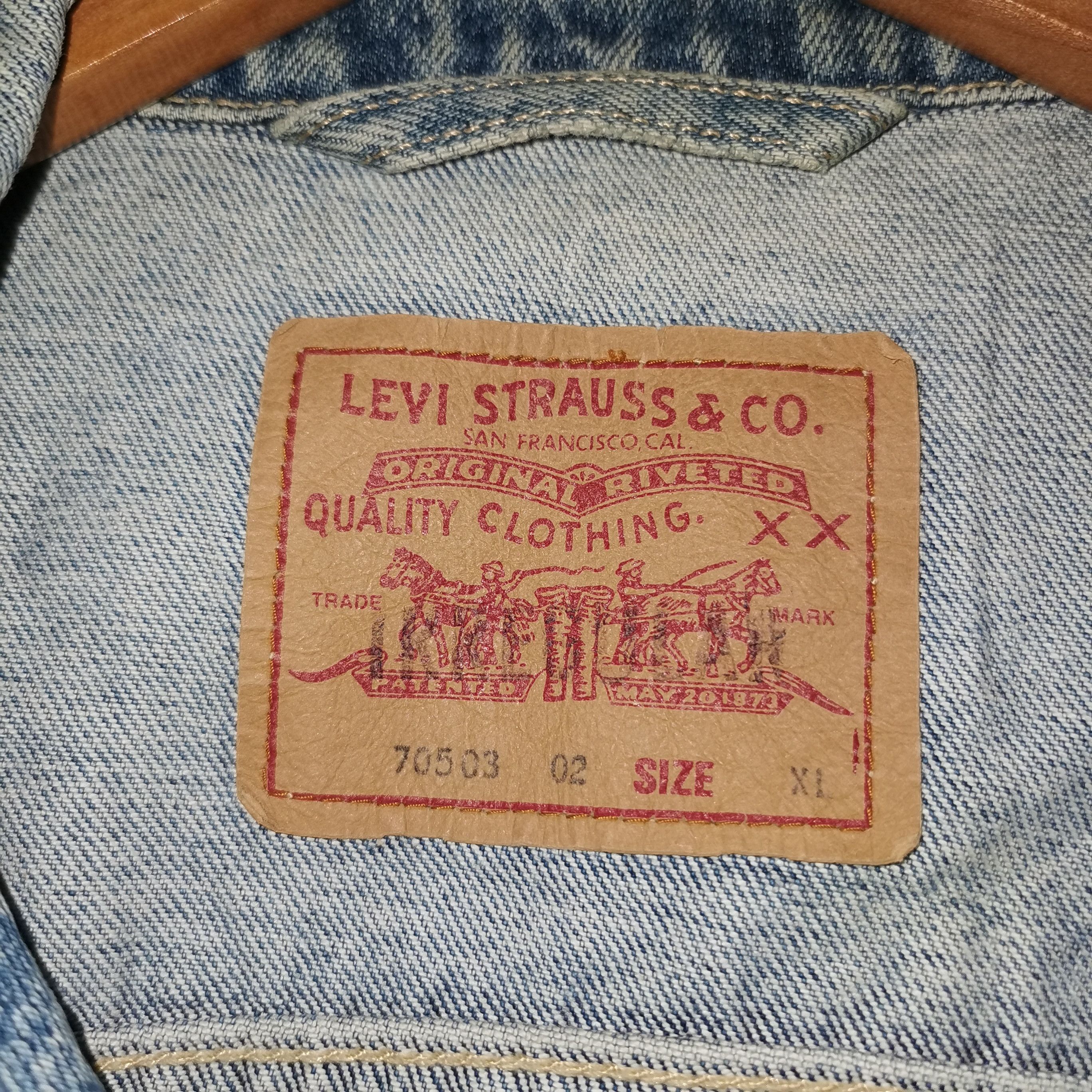 Levi's Vtg 1980s Levi's strauss double XX regular red tab Size US XL / EU 56 / 4 - 8 Thumbnail