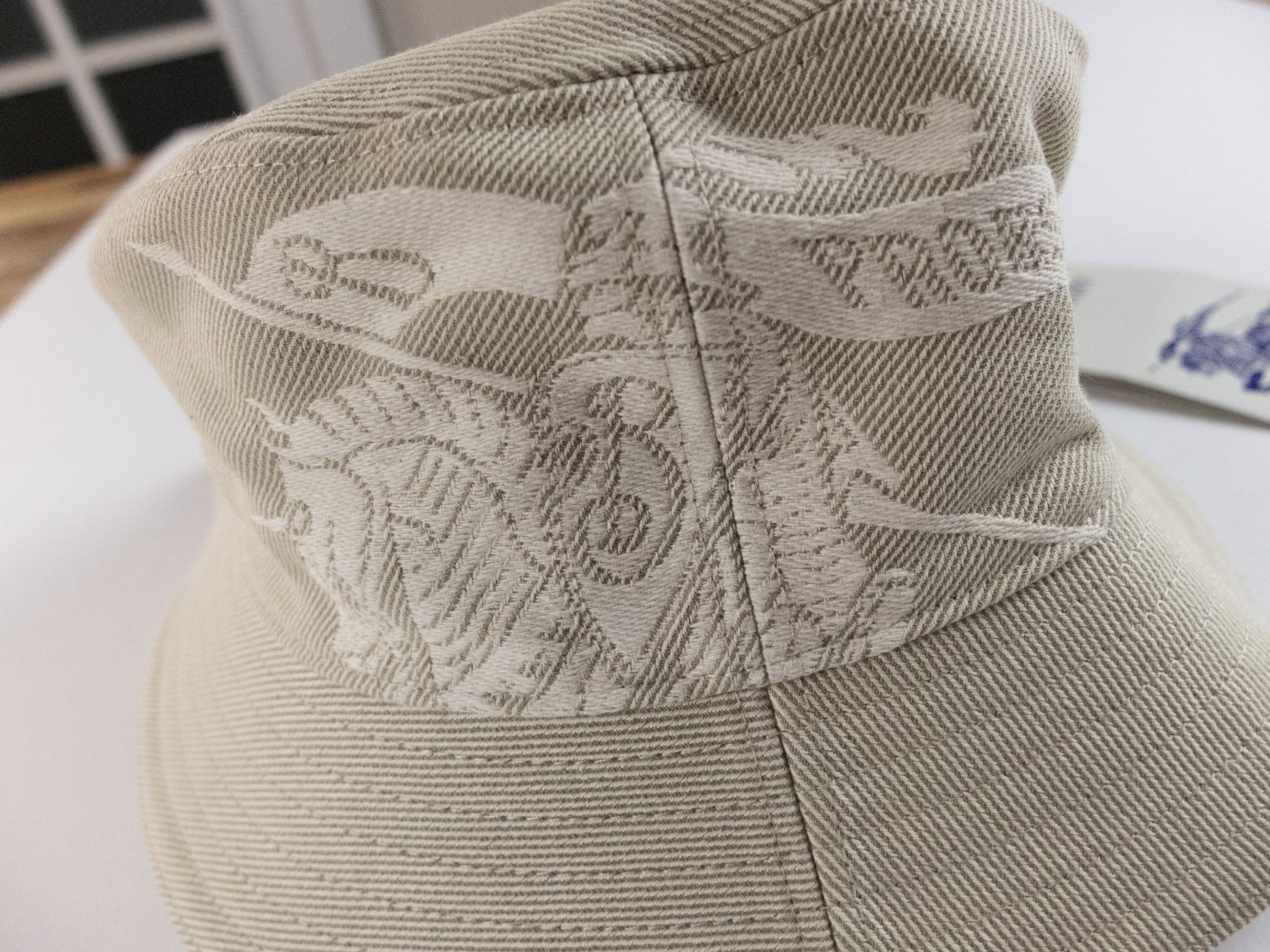 Burberry BURBERRY beige EKD knight logo cotton bucket hat Medium Size ONE SIZE - 4 Thumbnail