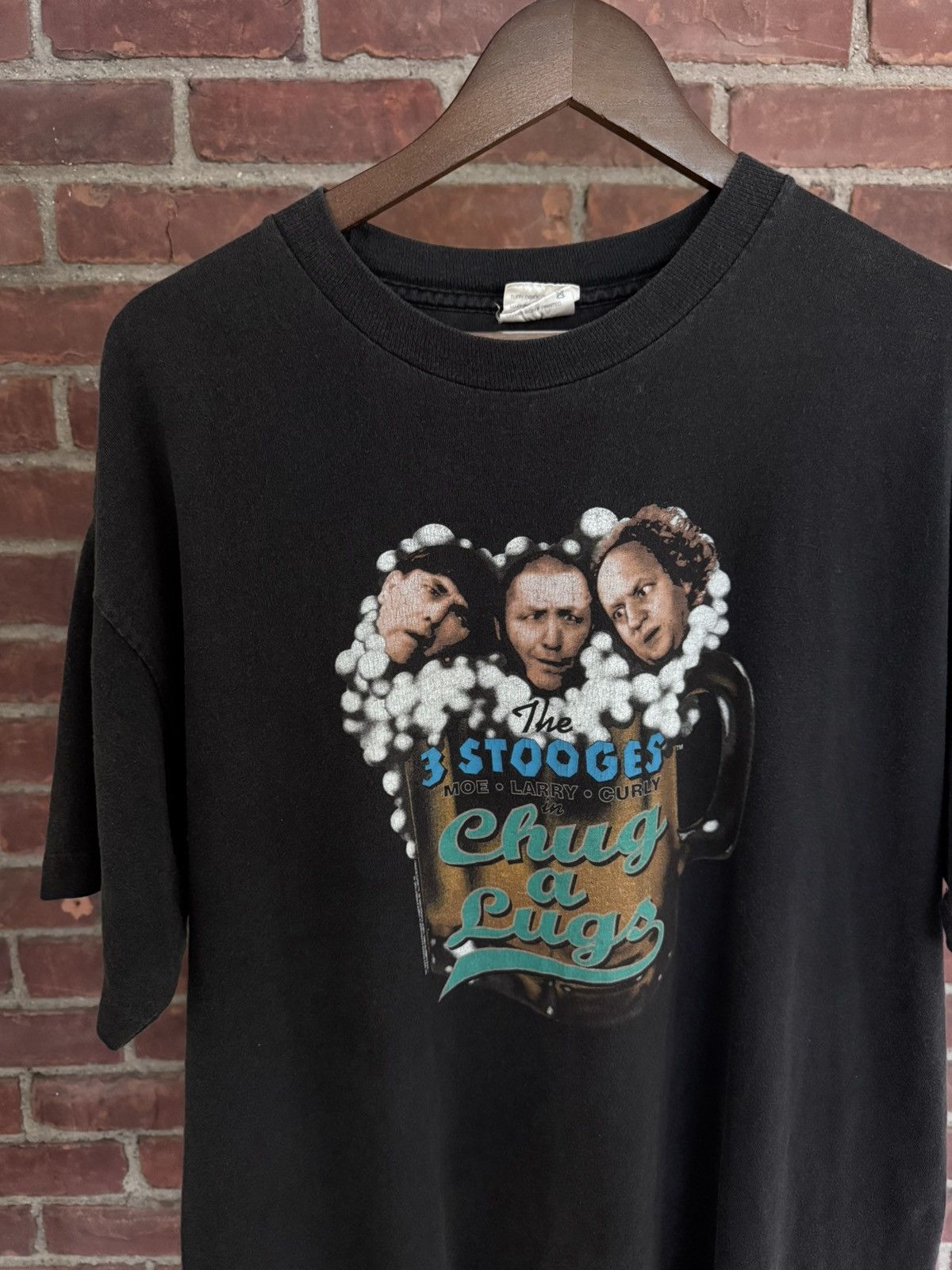 Vintage Vintage 90s Three Stooges Chug a Lug Character Movie Tee Size US XL / EU 56 / 4 - 2 Thumbnail