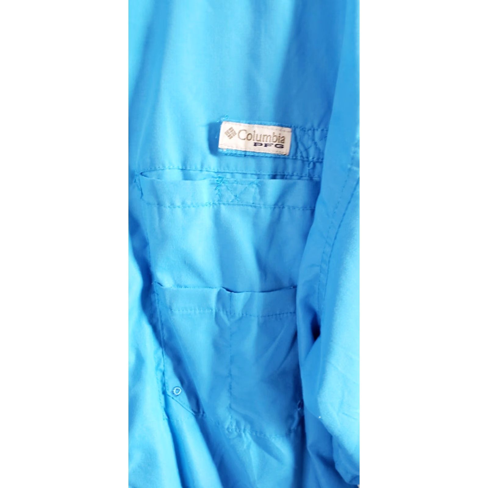 Vintage Columbia PFG Omni Shade Long Sleeve Button-Down Shirt XL Mens Blue Fish Pattern Shirt Size US XL / EU 56 / 4 - 4 Thumbnail