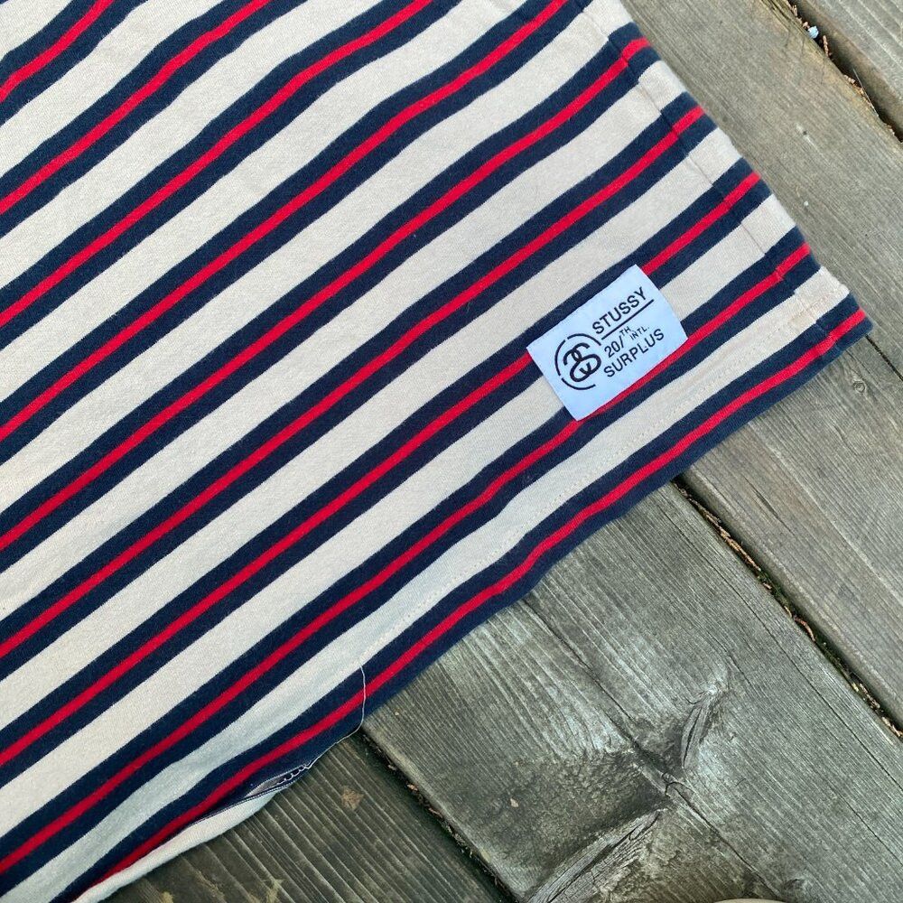 Stussy Stussy Red Stripes T Shirt Large Size US L / EU 52-54 / 3 - 4 Thumbnail