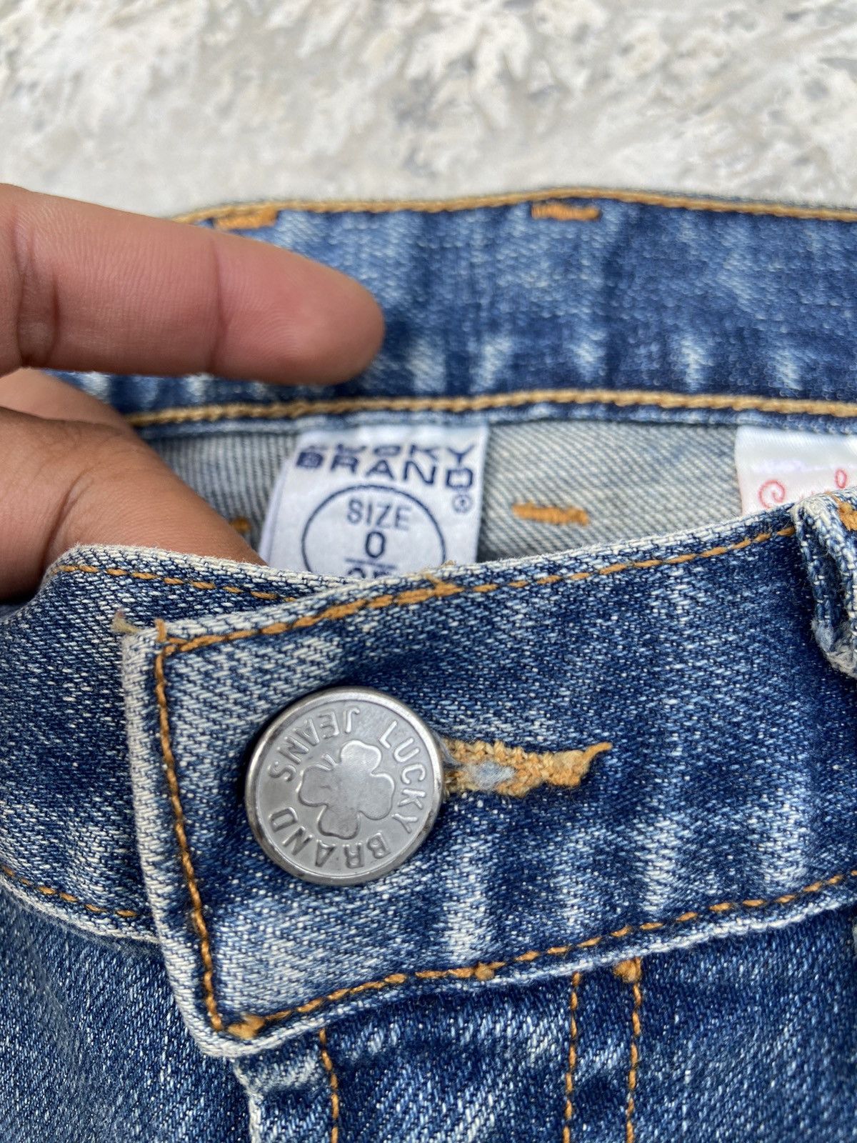 Lucky Brand × Vintage Lucky brand vintage denim pants flare Size 26" / US 2 / IT 38 - 7 Thumbnail