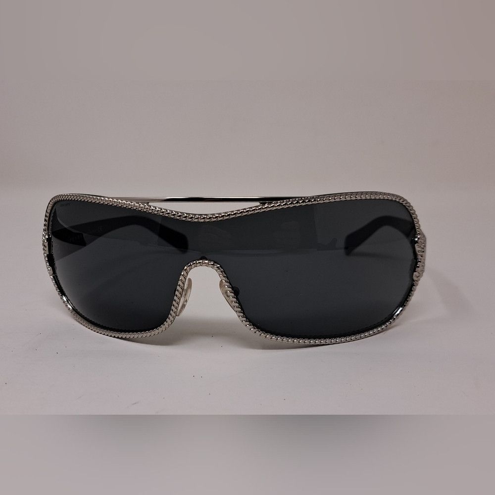 Prada PRADA Women's Rimless shield sunglasses black silver SPR 62H Size ONE SIZE - 3 Thumbnail