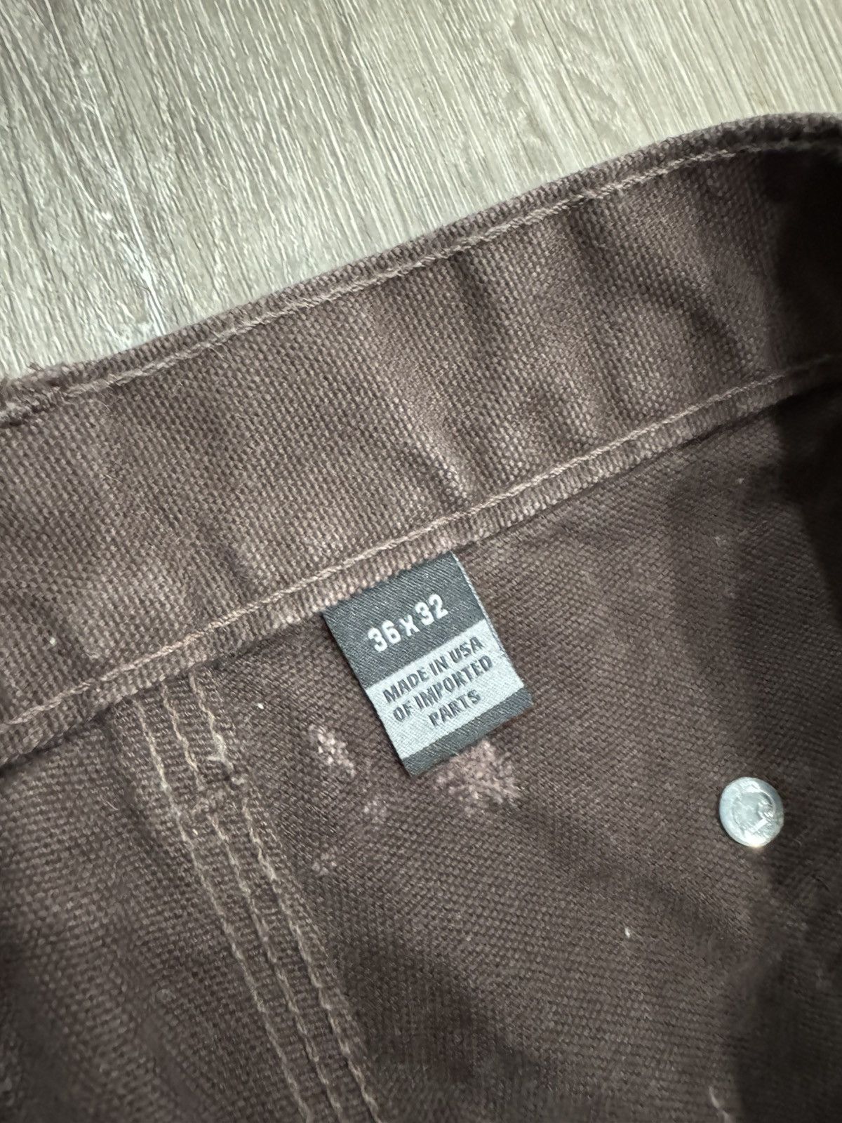 Carhartt Y2K Carhartt Brown Distressed Double Knee Pants Size 36x32 Size US 36 / EU 52 - 5 Thumbnail