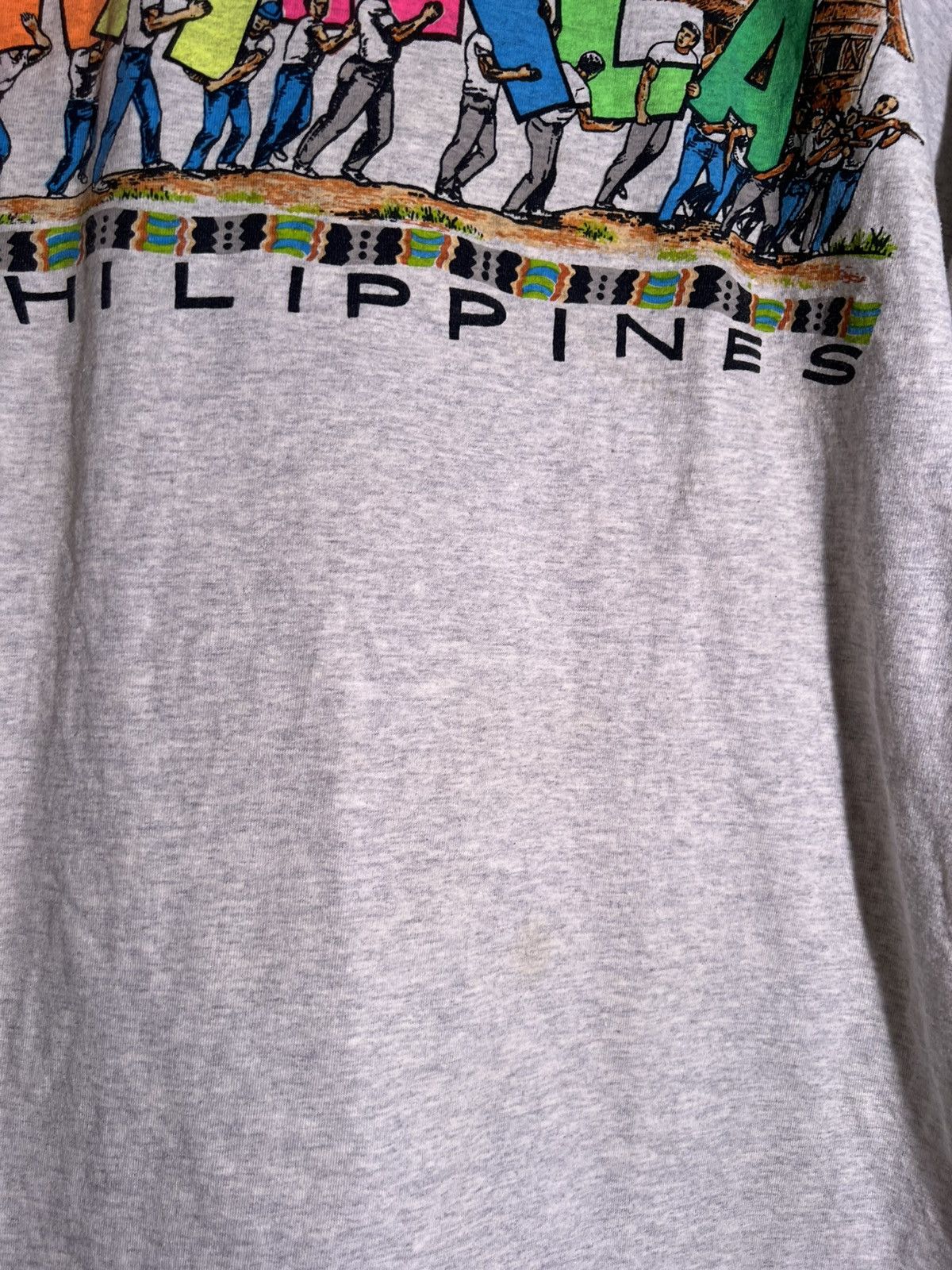 Vintage 90's 2000's Y2K VTG Vintage Manila Philippines Retro T Shirt Size US L / EU 52-54 / 3 - 4 Thumbnail