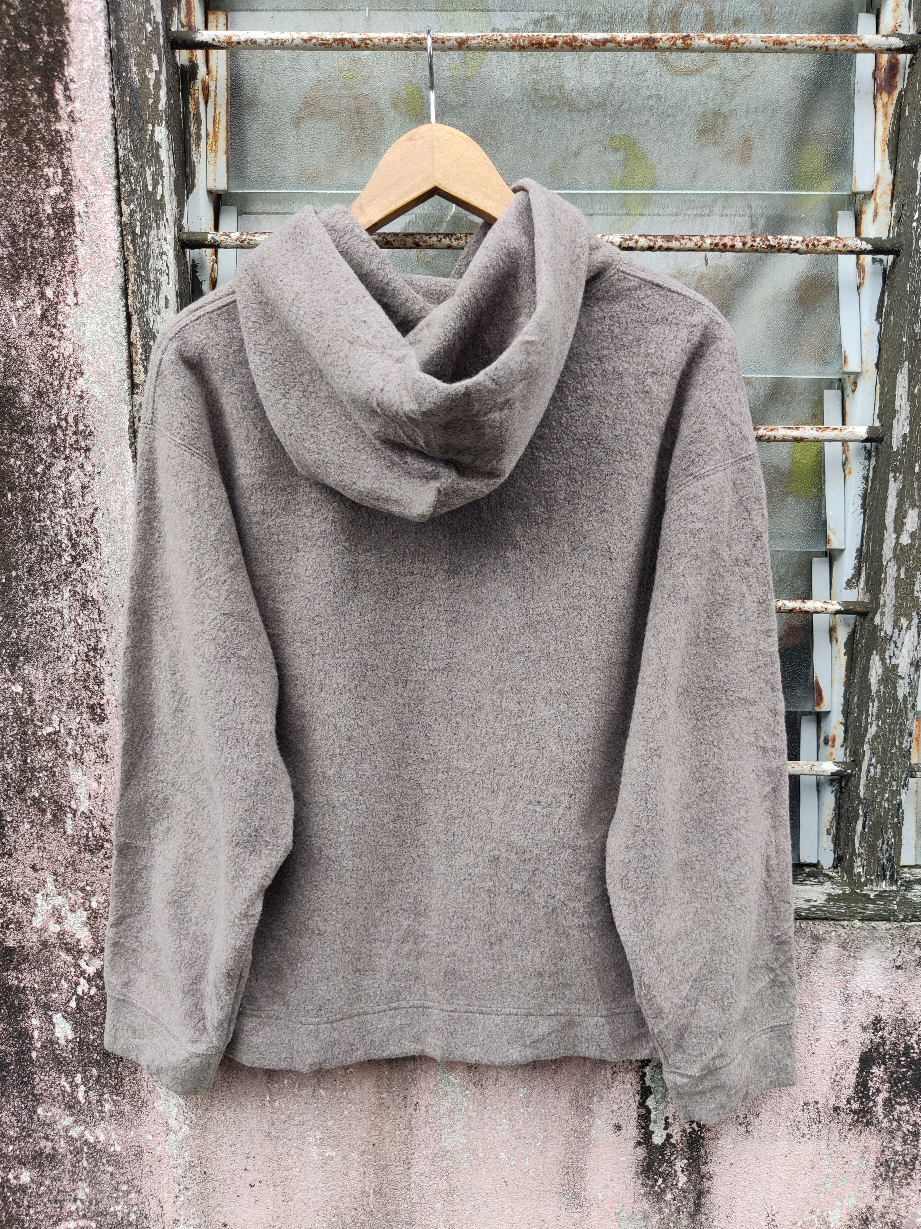 Lemaire × Uniqlo Vintage Uniqlo Lemaire Wool Designer Hoodie Size US S / EU 44-46 / 1 - 5 Thumbnail