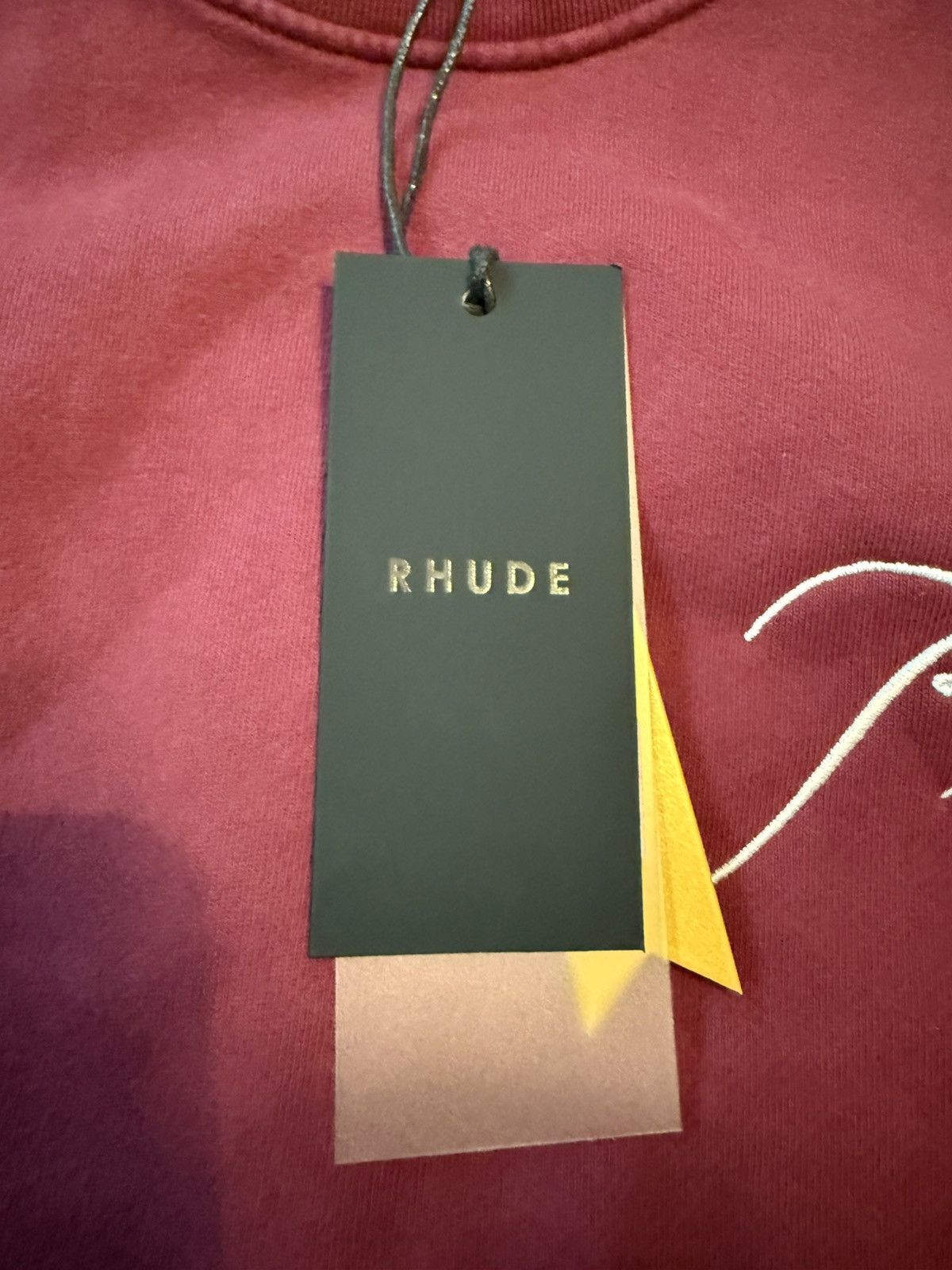 Rhude Rhude Crewneck Bordeaux Size US L / EU 52-54 / 3 - 6 Thumbnail