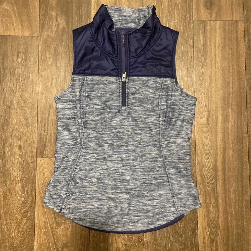 The North Face The North Face blue and grey zip puffer vest Size XS / US 0-2 / IT 36-38 - 1 Thumbnail