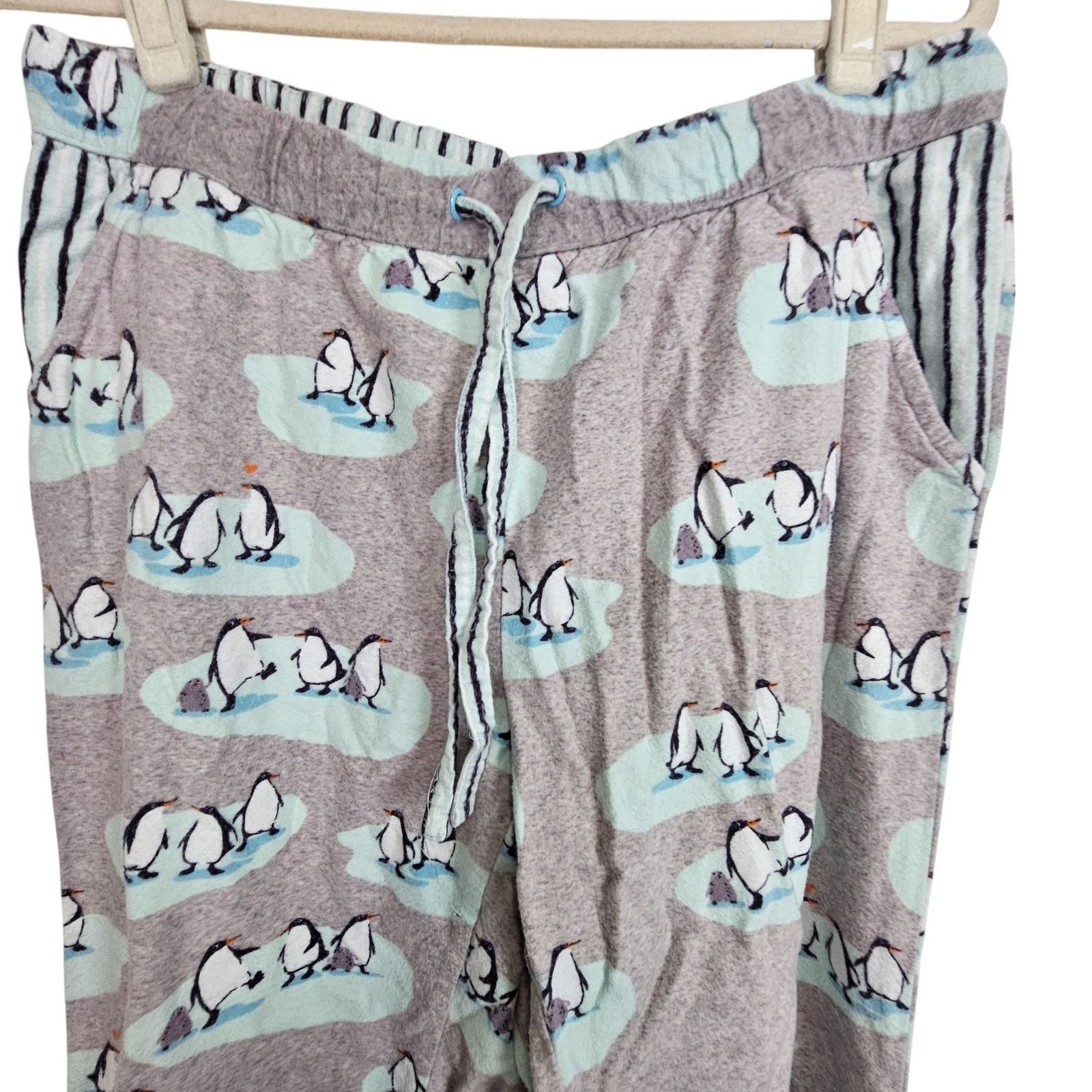 DrunknMunky Munki Munki Womens Flannel Pajama 2pc Set Penguins S Sleep Size ONE SIZE - 11 Thumbnail