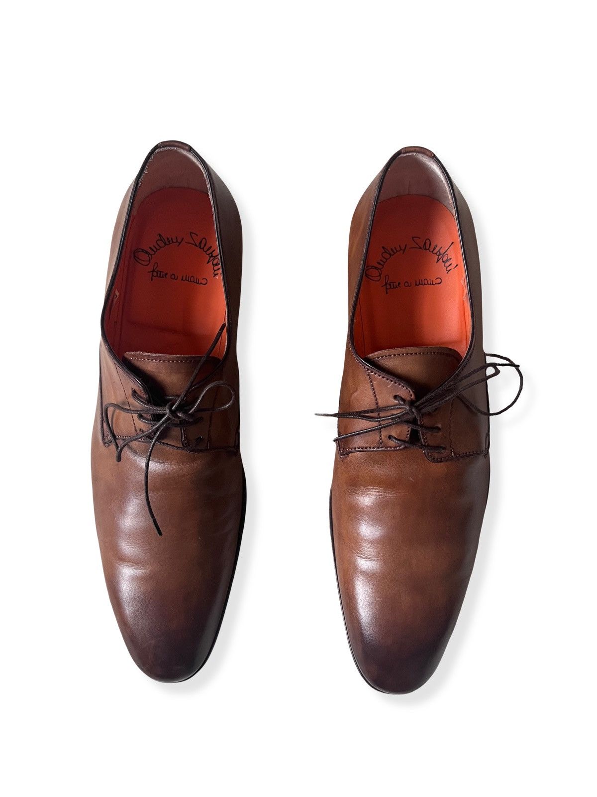 Santoni Handmade Santoni Leather Shoes Size US 10.5 / EU 43-44 - 11 Thumbnail