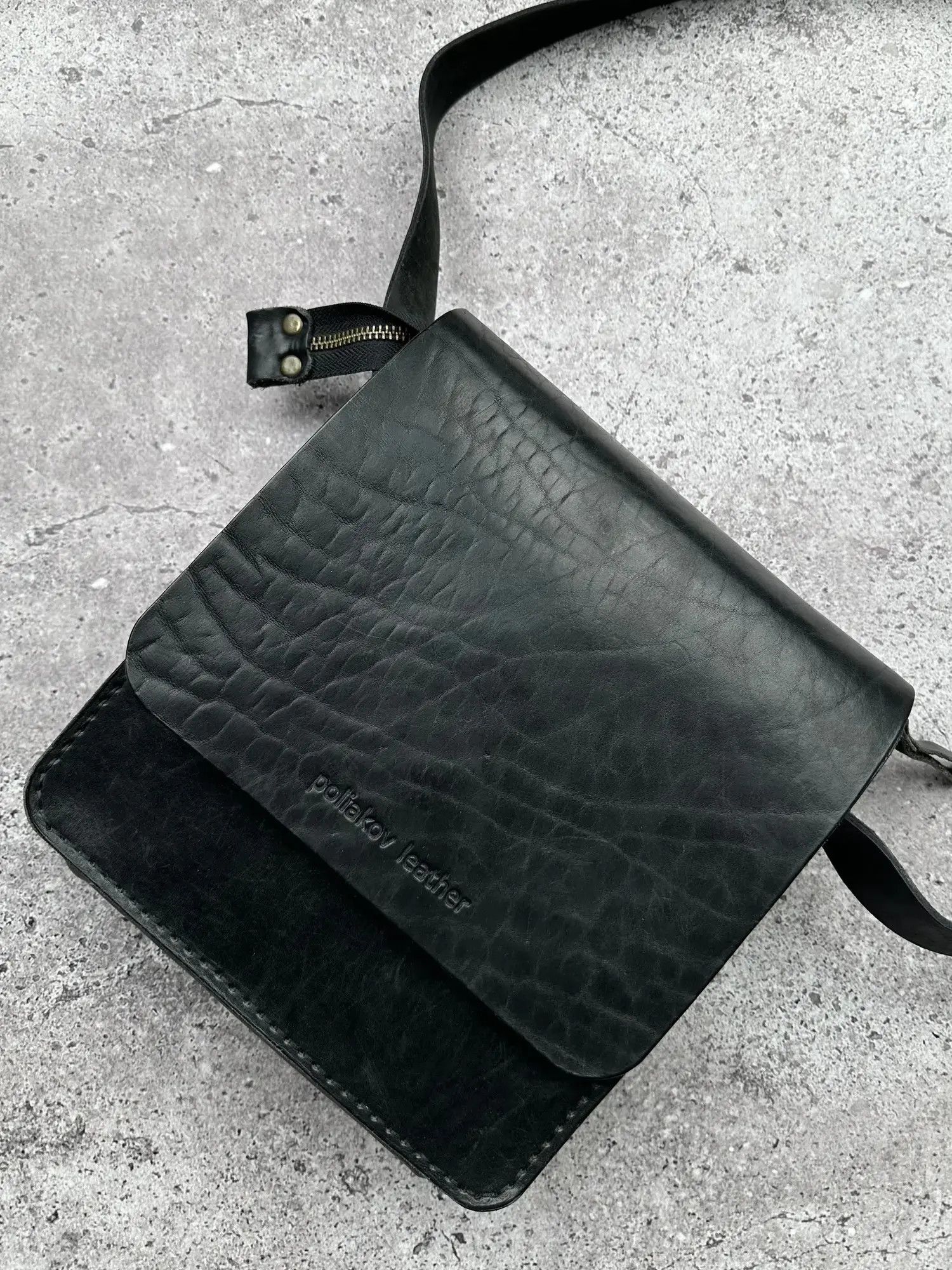 Japanese Brand Vintage Leather Bag C482(V187) Size ONE SIZE - 2 Thumbnail