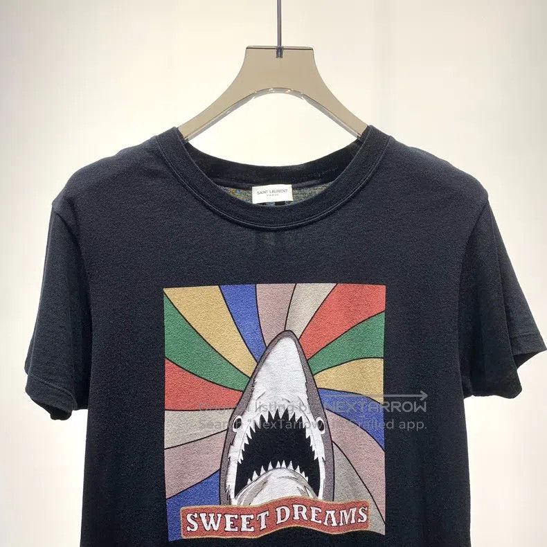 Saint Laurent Paris Saint Laurent Paris Huge Hit Shark Short Sleeve T-Shirt Size US XS / EU 42 / 0 - 3 Thumbnail