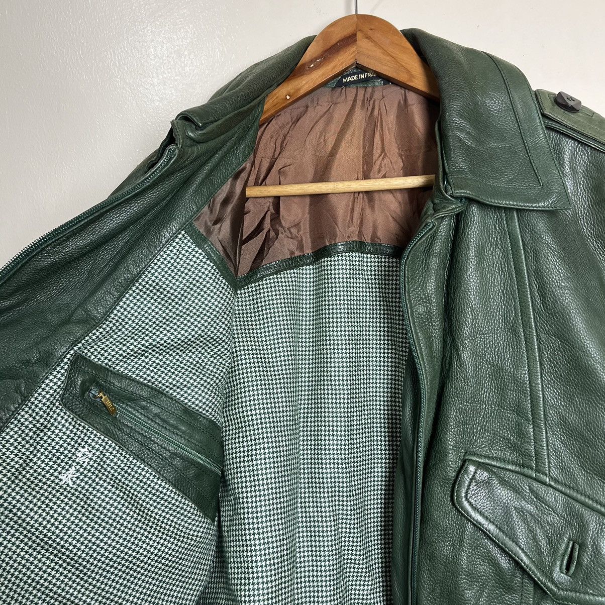 Zilli Vintage Zilli France Odessa Green Deerskin Leather Jacket Size US XXL / EU 58 / 5 - 15 Thumbnail