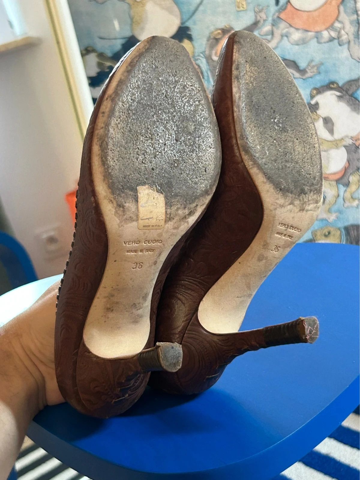 Dsquared2 Dsquared2 Brown Leather Heels Size US 6 / IT 36 - 7 Thumbnail