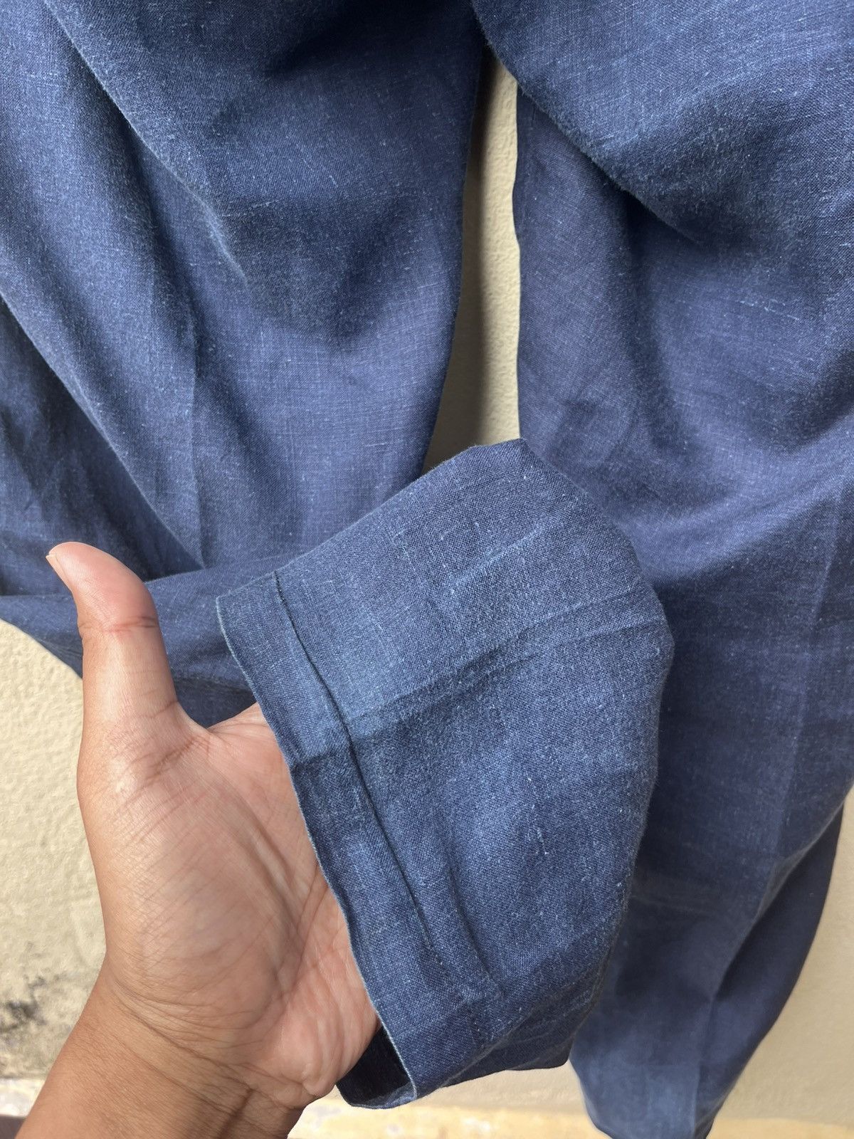 Yohji Yamamoto Ss93 yyph indigo linen Size US 32 / EU 48 - 6 Thumbnail