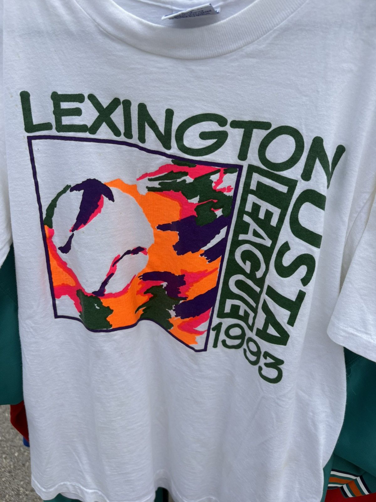 USA Olympics × Vintage 1993 Lexington USA Tennis T-Shirt Size US L / EU 52-54 / 3 - 3 Thumbnail