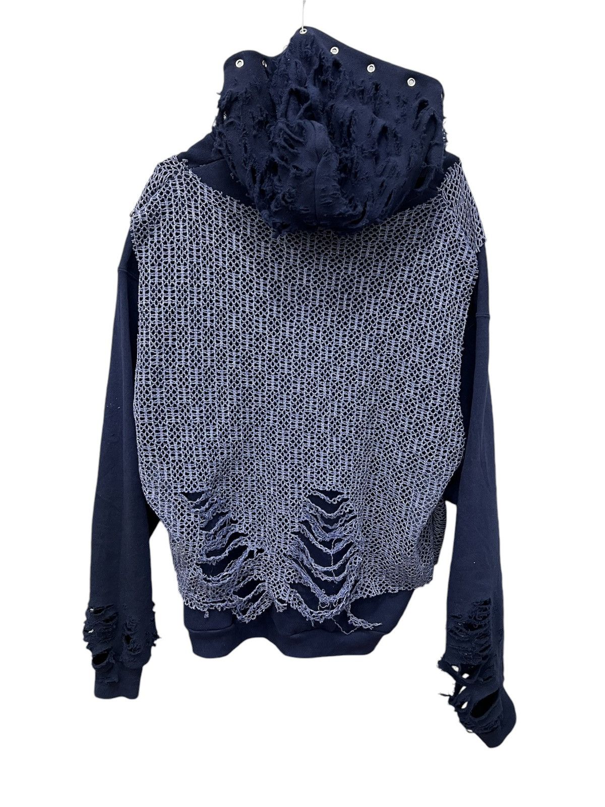Japanese Brand CUSTOM ARCHIVE HOODIE L.G.B. Style SWEATER RIPPED Size US M / EU 48-50 / 2 - 6 Thumbnail