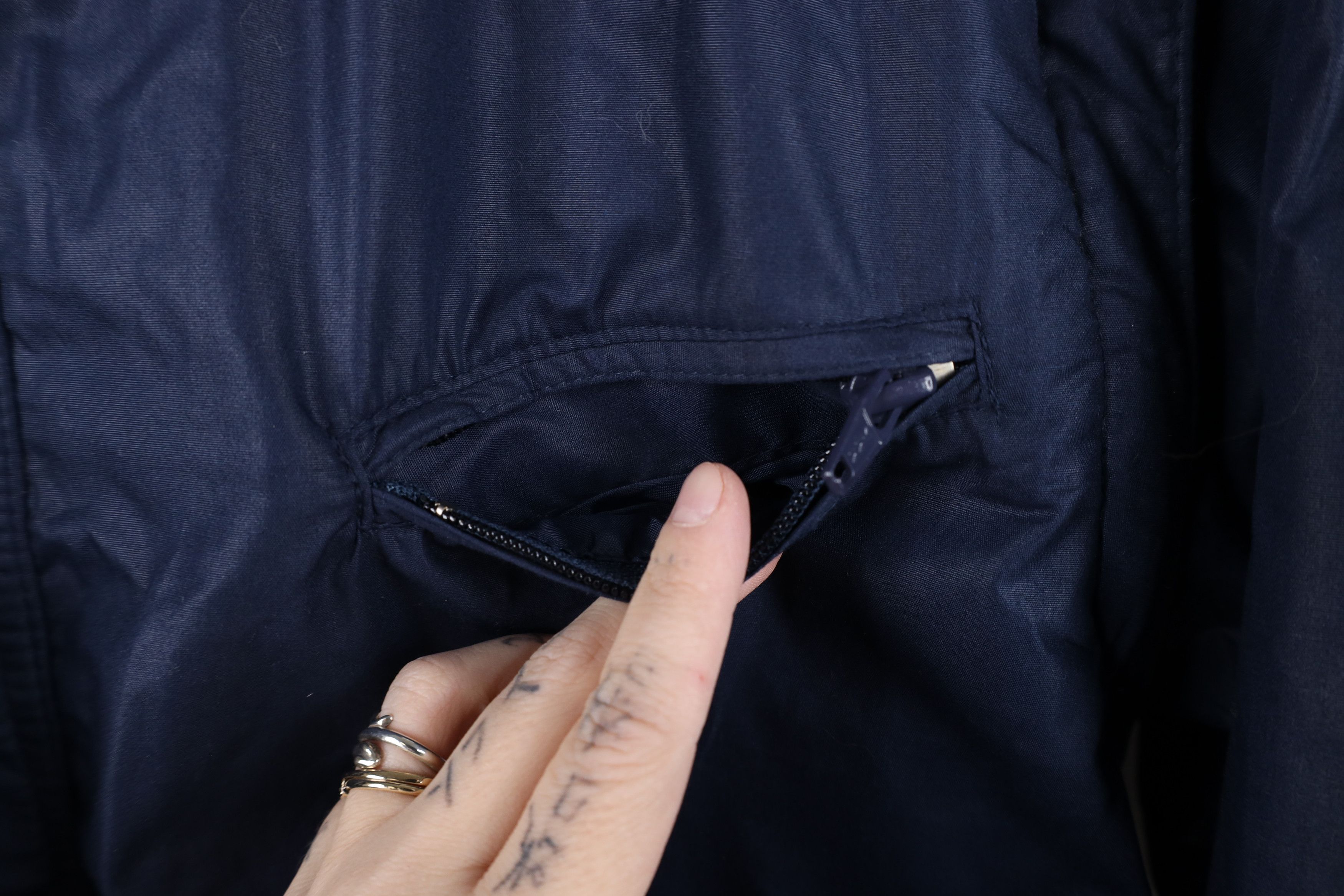 Vintage Deadstock Vintage 80s 90s Streetwear Bomber Jacket Vest Blue Size US M / EU 48-50 / 2 - 7 Thumbnail