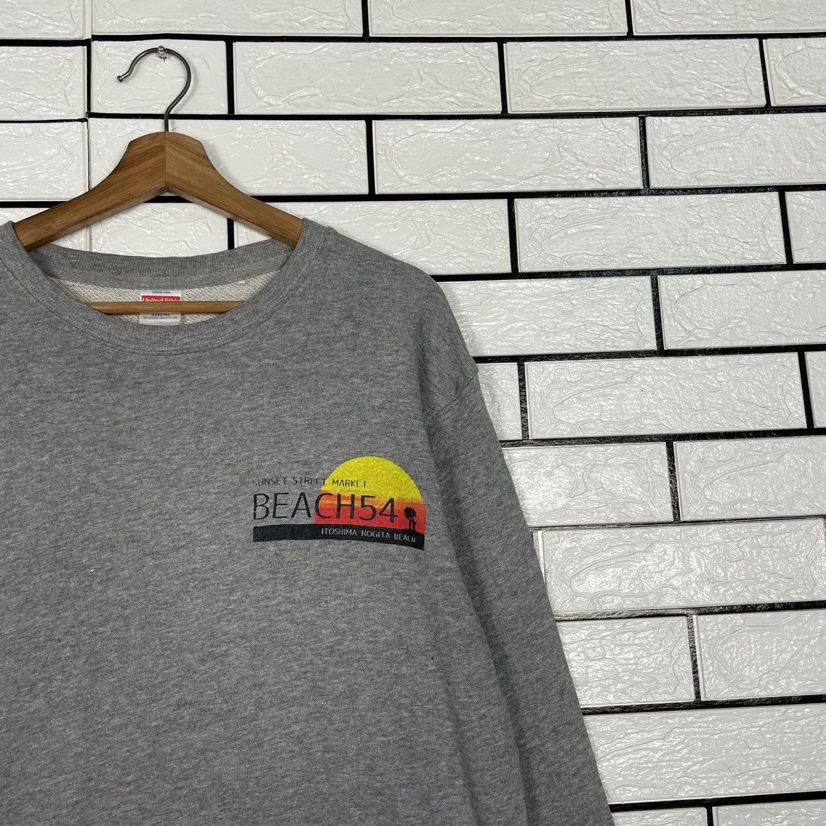 Japanese Brand Itoshima Nogita Beach Crewneck Sweatshirt Size US M / EU 48-50 / 2 - 5 Thumbnail