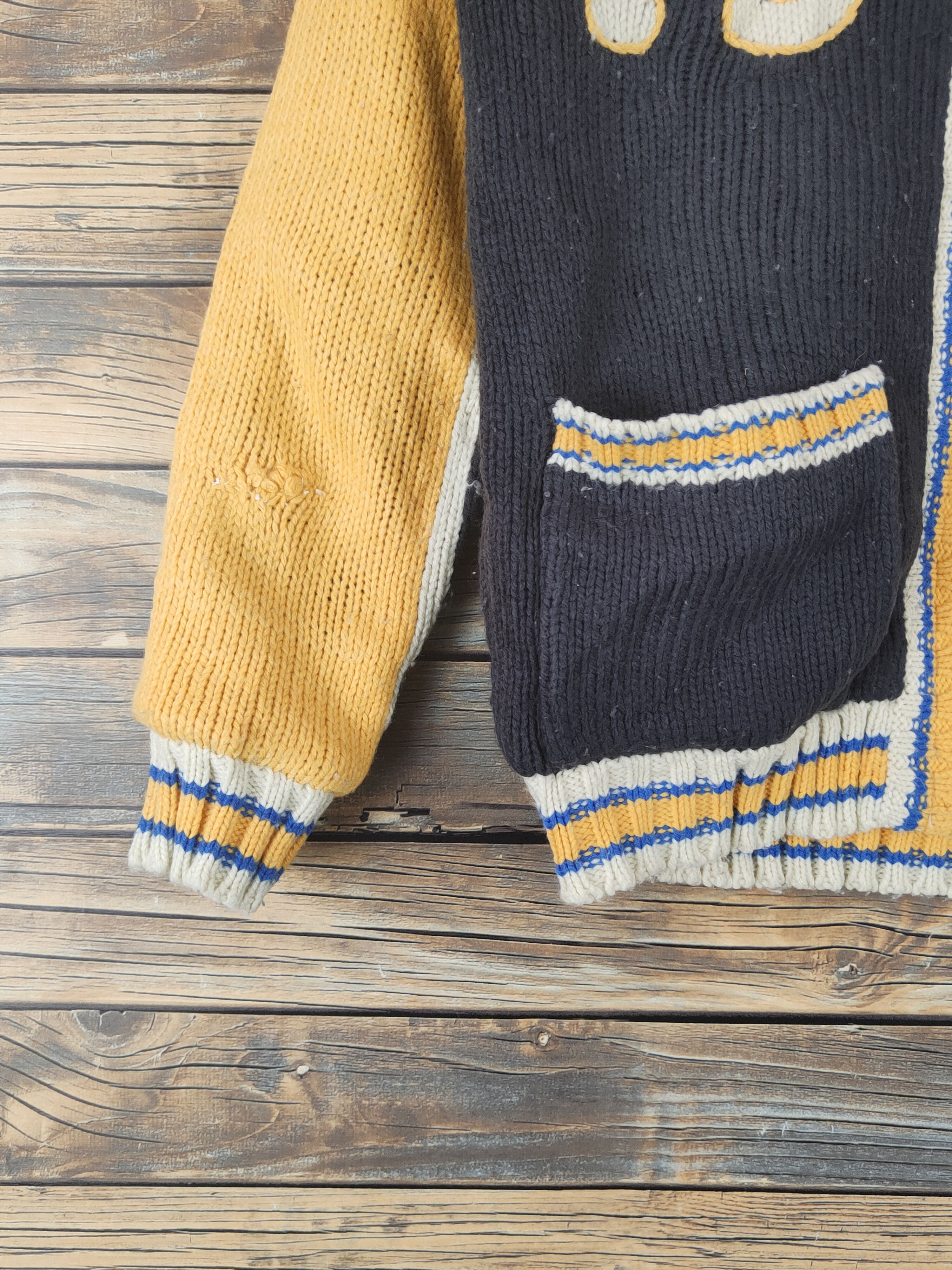 Japanese Brand × Vintage DL MPS Yellow Knitwear Sweaters #830 Size XS / US 0-2 / IT 36-38 - 5 Thumbnail