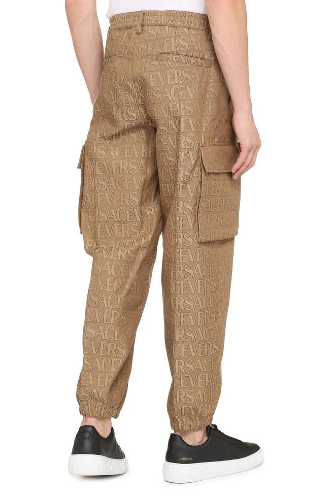 Versace o1y0525 Logo Cargo Pant in Brown Size US 34 / EU 50 - 4 Thumbnail