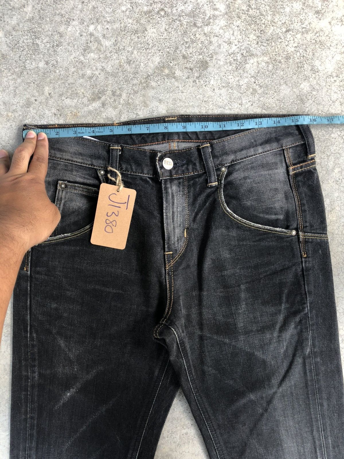 If Six Was Nine Japanese Lee Flared Jeans Bootcut Distressed Jeans Size US 31 - 20 Thumbnail