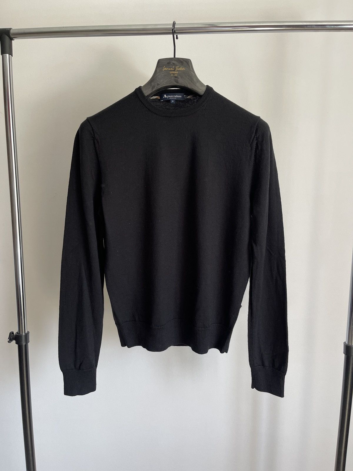 Aquascutum Aquascutum Vintage Wool Light Sweater black Size US XS / EU 42 / 0 - 1 Thumbnail