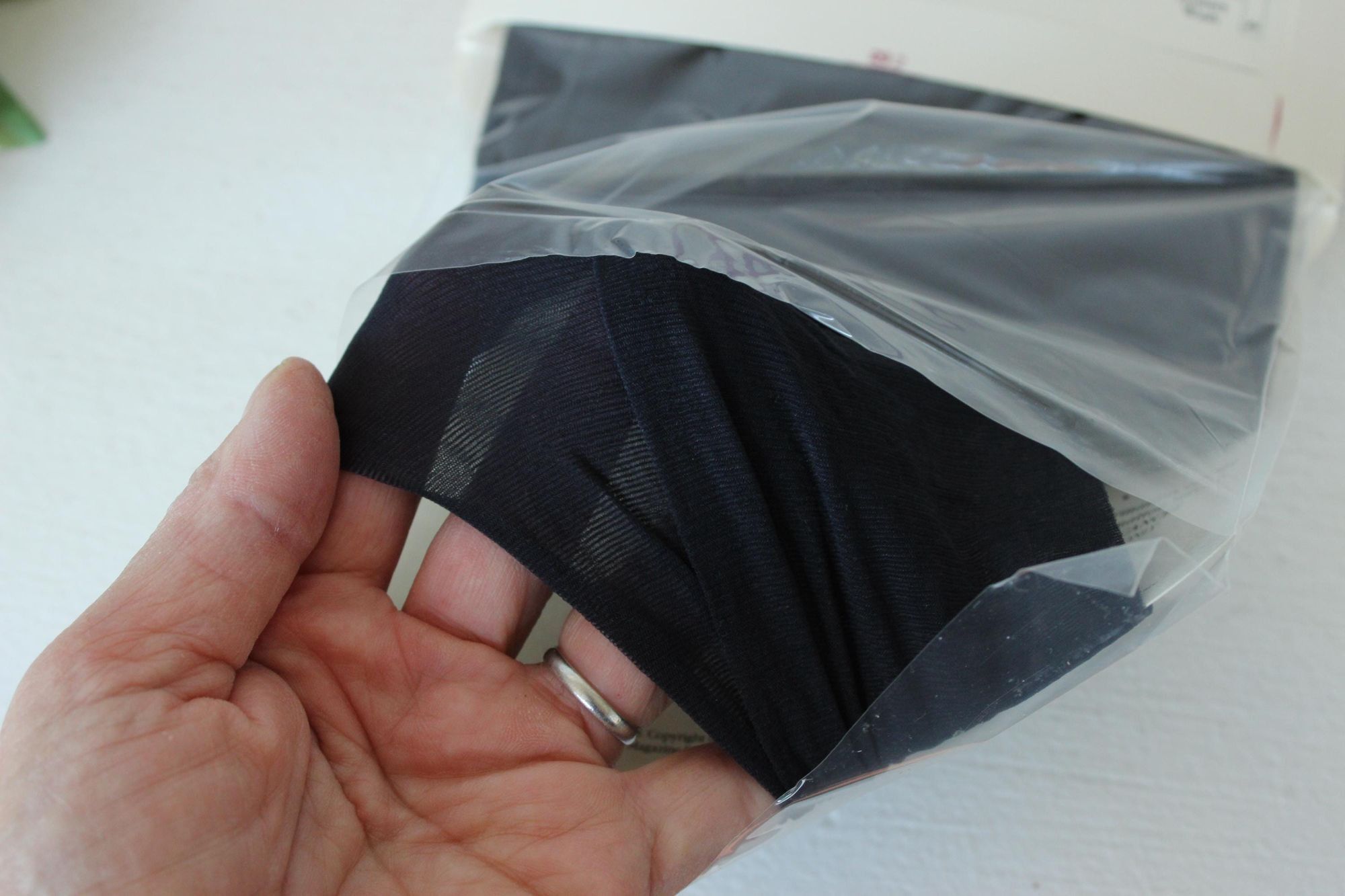 Hanes Vintage 1990s 2000s Pantyhose, New NOS, Hanes Classic Navy, Size ONE SIZE - 9 Thumbnail