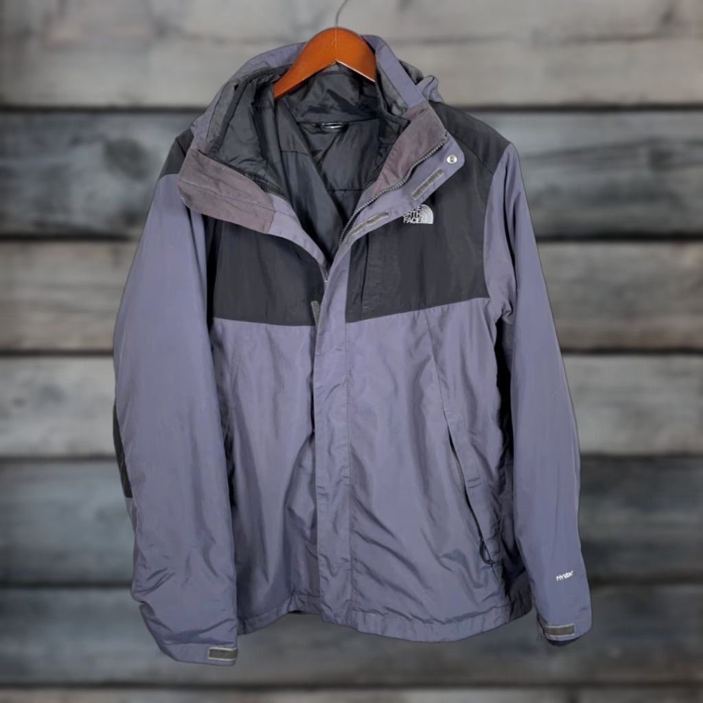 The North Face The North Face Hyvent 2-in-1 Hooded Parka Jacket Adult Large Gray Black Mens 90s Retro Size US L / EU 52-54 / 3 - 1 Thumbnail